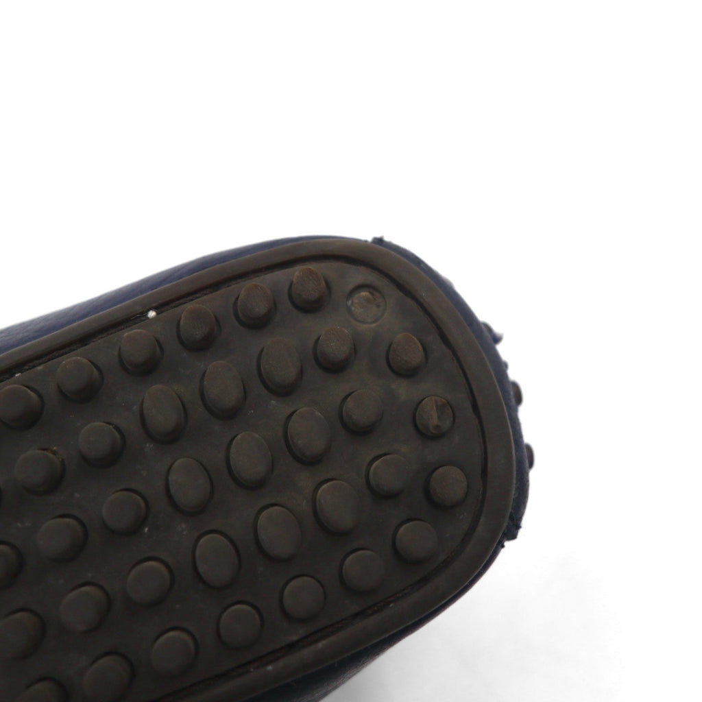 POLO RALPH LAUREN Mocassini con Fiocco Driving Shoes 26.5cm Blu Scuro Pelle Granata WILLEM 11571