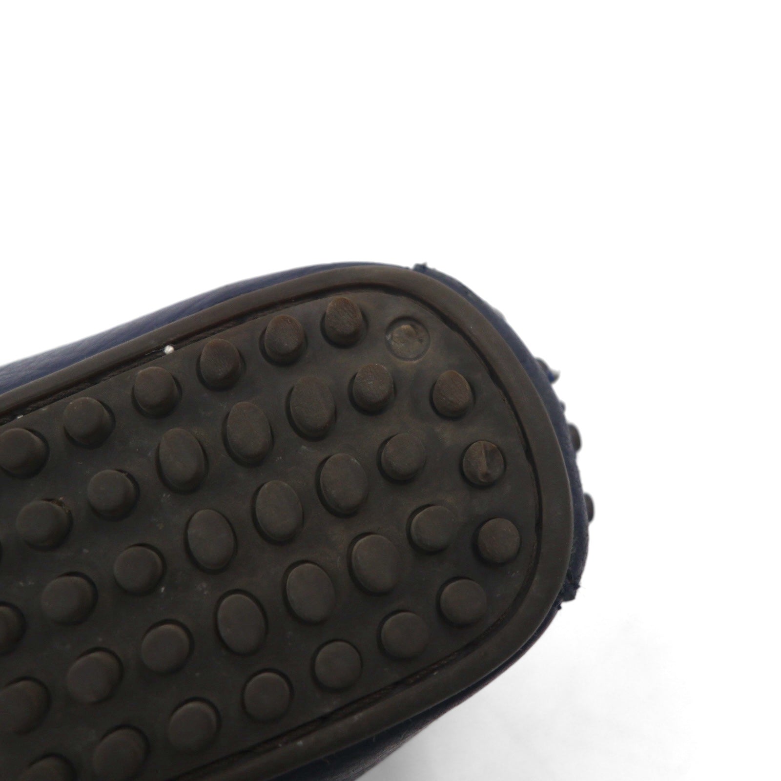 POLO RALPH LAUREN Mocassini con Fiocco Driving Shoes 26.5cm Blu Scuro Pelle Granata WILLEM 11571