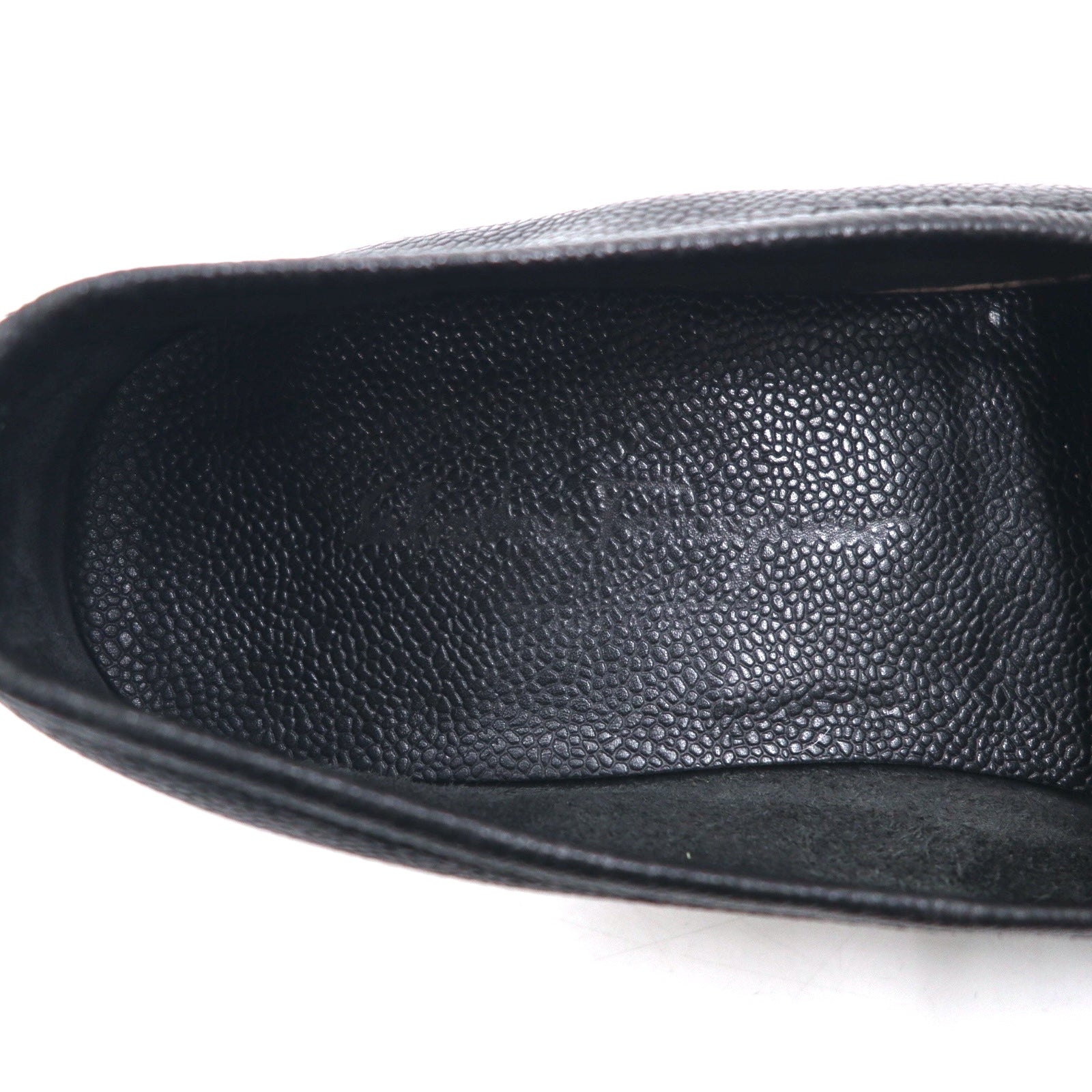 Salvatore Ferragamo Mocassini con frange e morsetto dorato Made in Italy 25.5cm Pelle nera 9097