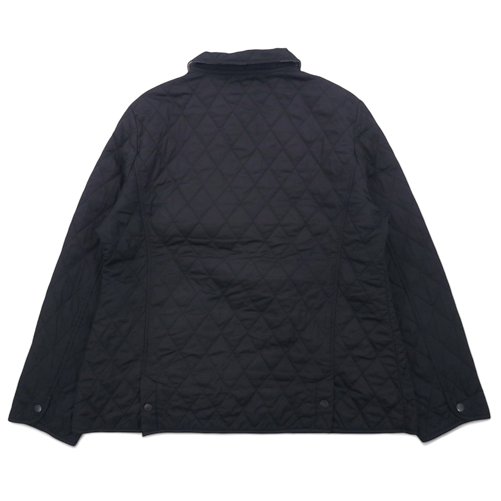 Barbour Giacca trapuntata XL Nera Poliestere Fodera a quadri CYNTHIA MATT QUILT JACKET L2359
