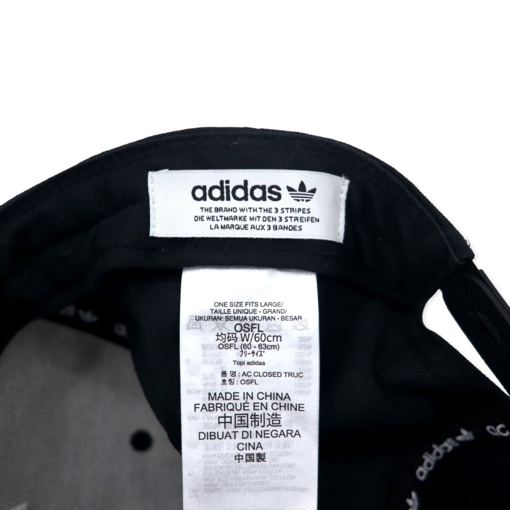 adidas Originals Cappellino da Baseball con logo Trifoglio 60-63cm Nero Cotone Snapback Adicolor Closed Trucker Originals Cappellino Sportivo H34670