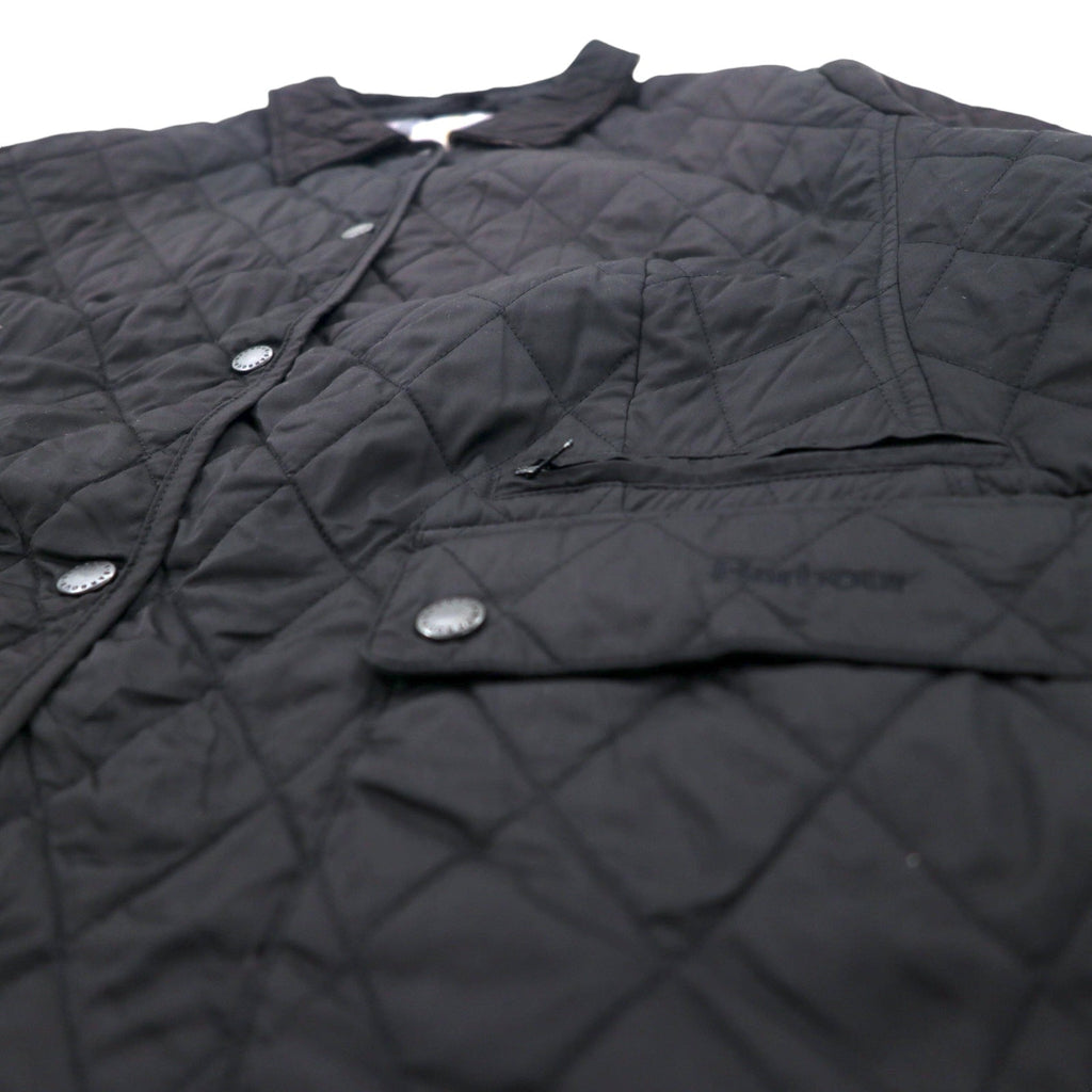 Barbour Giacca trapuntata XL Nera Poliestere Fodera a quadri CYNTHIA MATT QUILT JACKET L2359