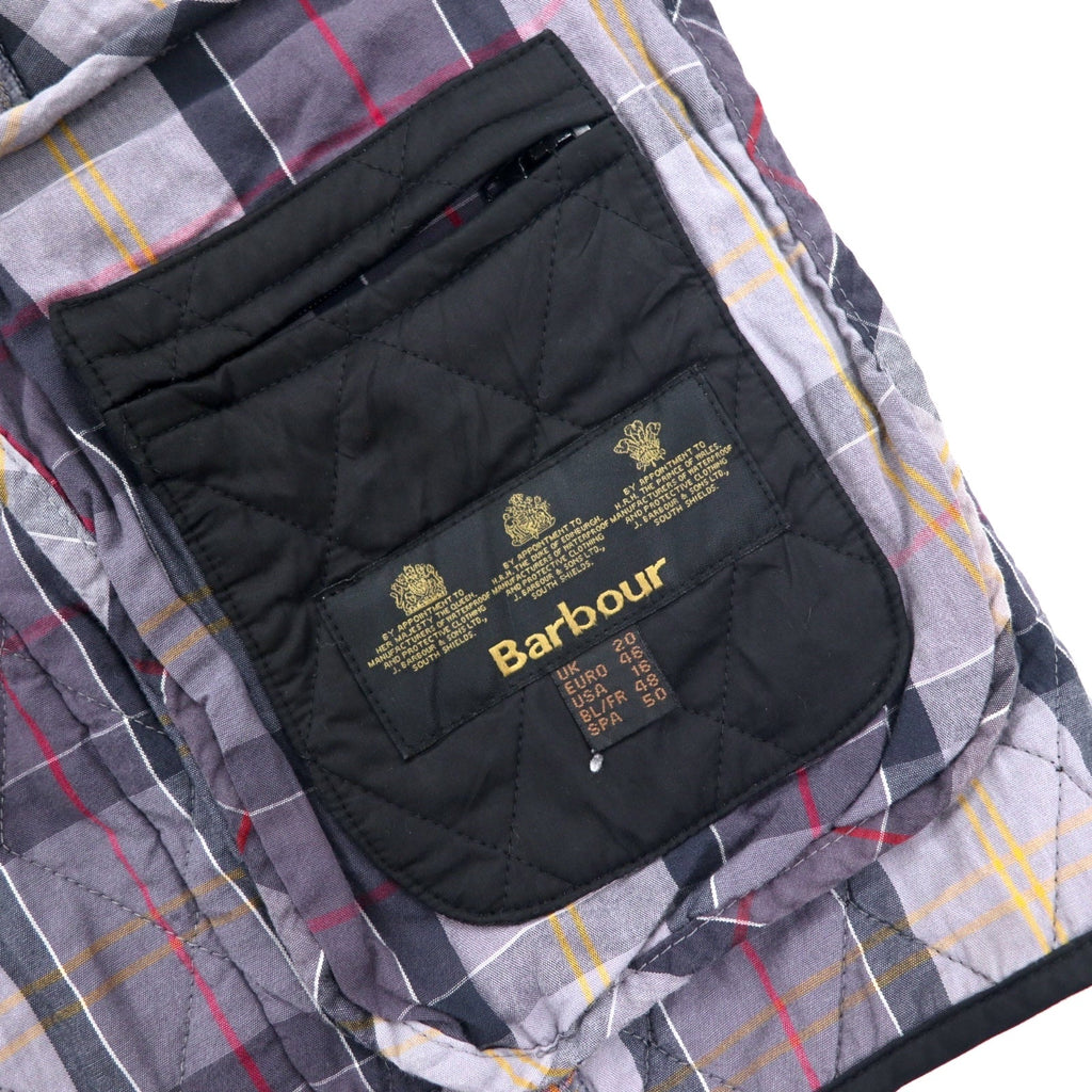 Barbour Giacca trapuntata XL Nera Poliestere Fodera a quadri CYNTHIA MATT QUILT JACKET L2359