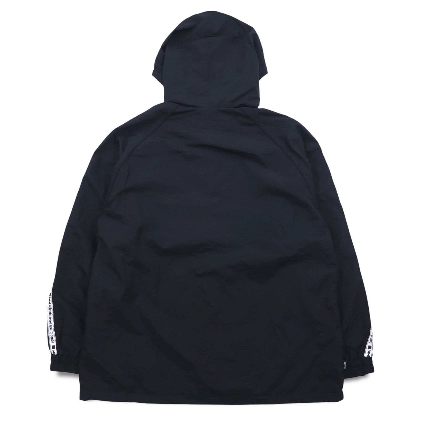 DJ Honda anni '90 Tech Jacket, parka in nylon, taglia M, nero, logo a nastro, TECH JACKET