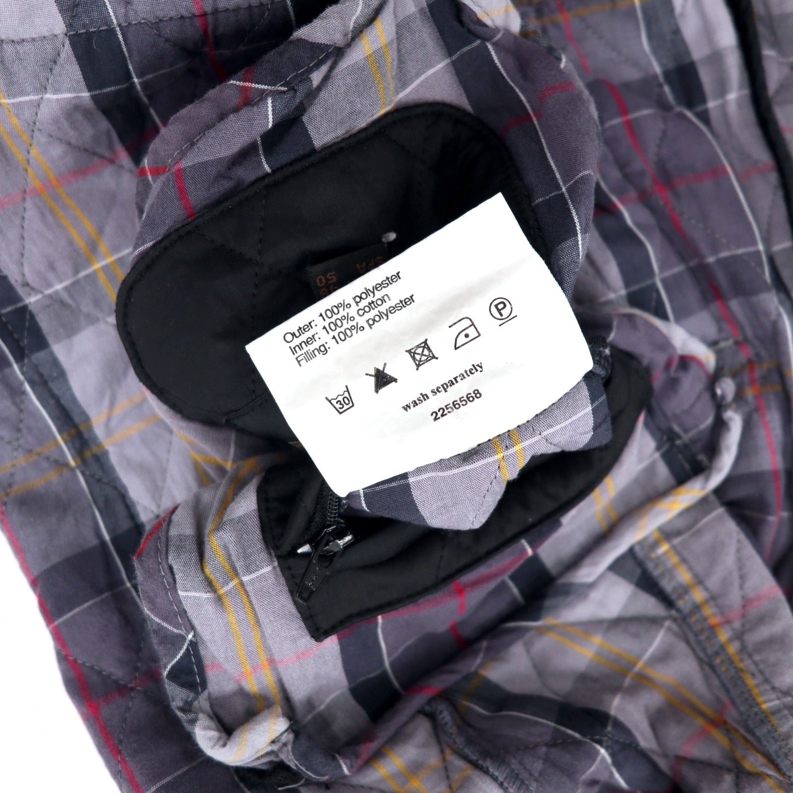 Barbour Giacca trapuntata XL Nera Poliestere Fodera a quadri CYNTHIA MATT QUILT JACKET L2359