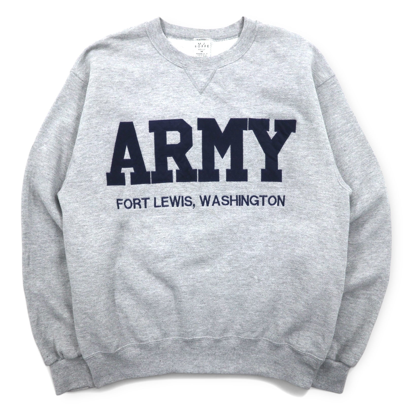 US ARMY Felpa militare grigia in cotone M.J.SOFFE