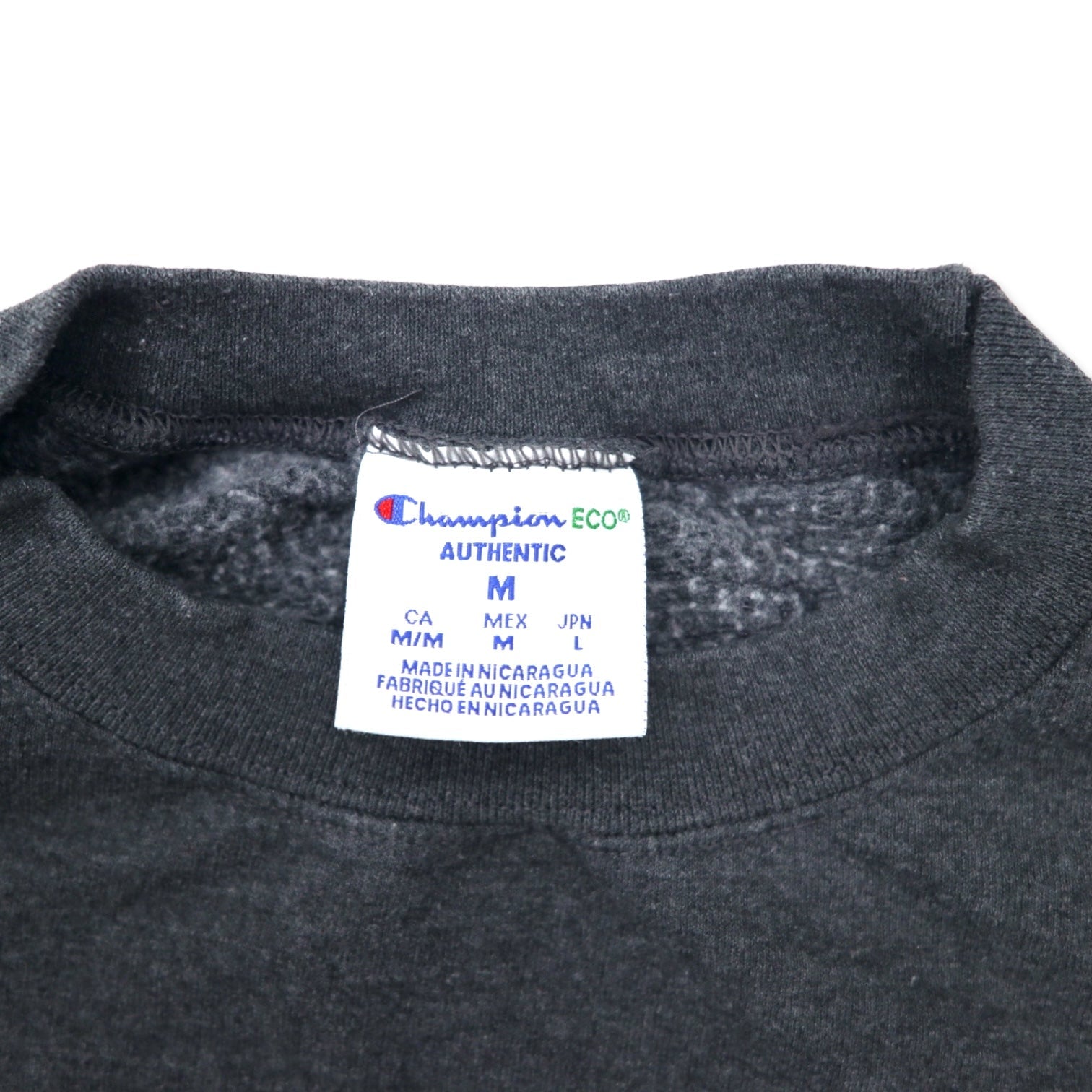 Champion ECO Felpa da college ricamata L grigio cotone ENDICOTT Logo ad arco