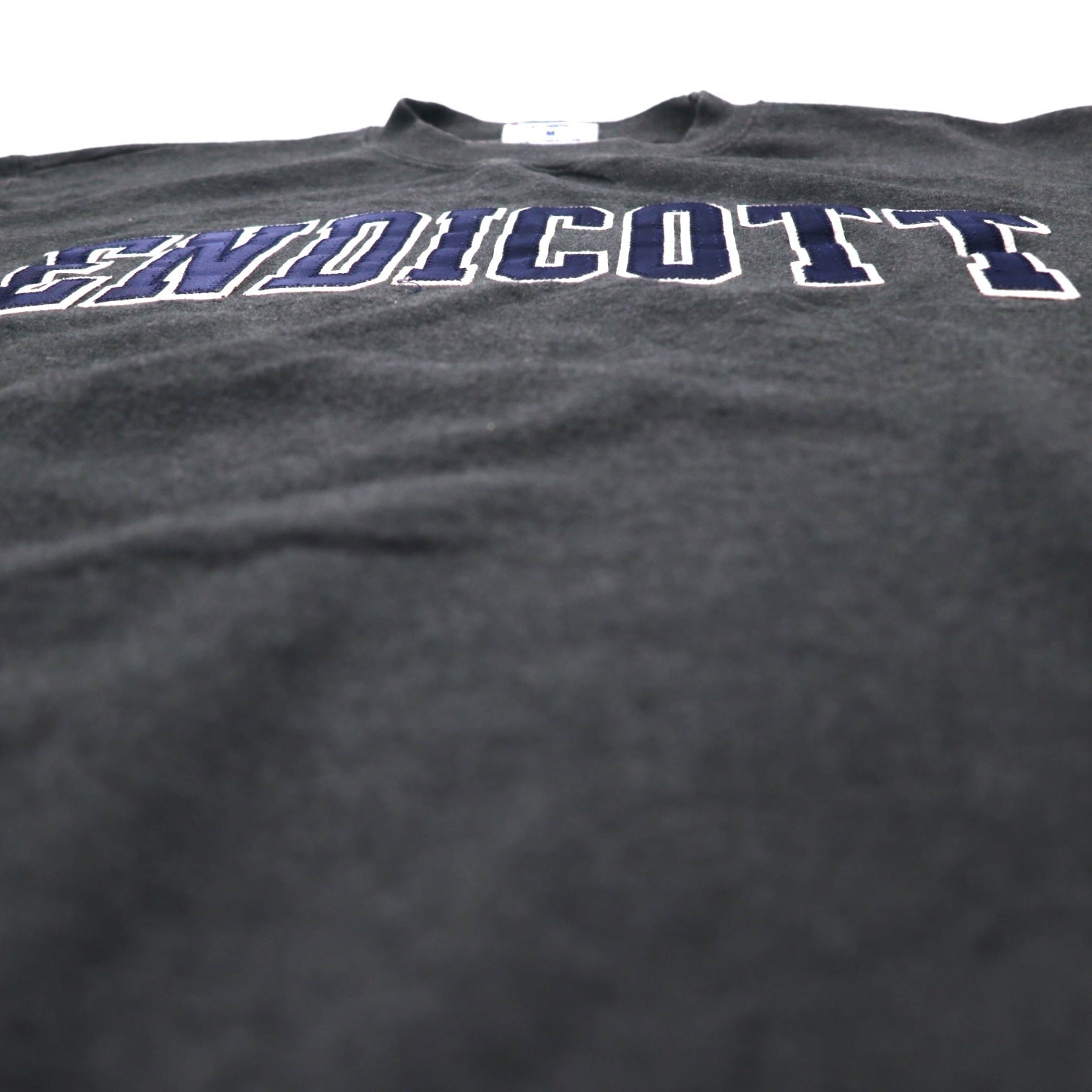 Champion ECO Felpa da college ricamata L grigio cotone ENDICOTT Logo ad arco