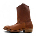 REDWING 89 USA made 80s 11 pollici PECOS stivali PeCOS 26.5cm pelle marrone 1155 Print Feather Tag Vertical Feather