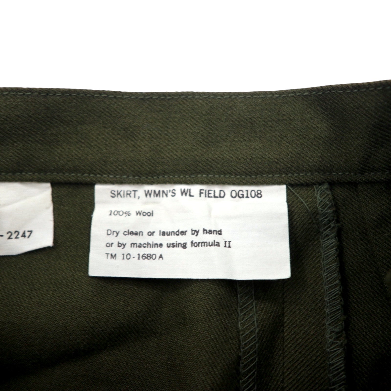 Esercito degli Stati Uniti, gonna da campo dell'esercito americano, linea ad A, 8R, kaki, lana, militare, GONNA DA DONNA CAMPO WL OG108