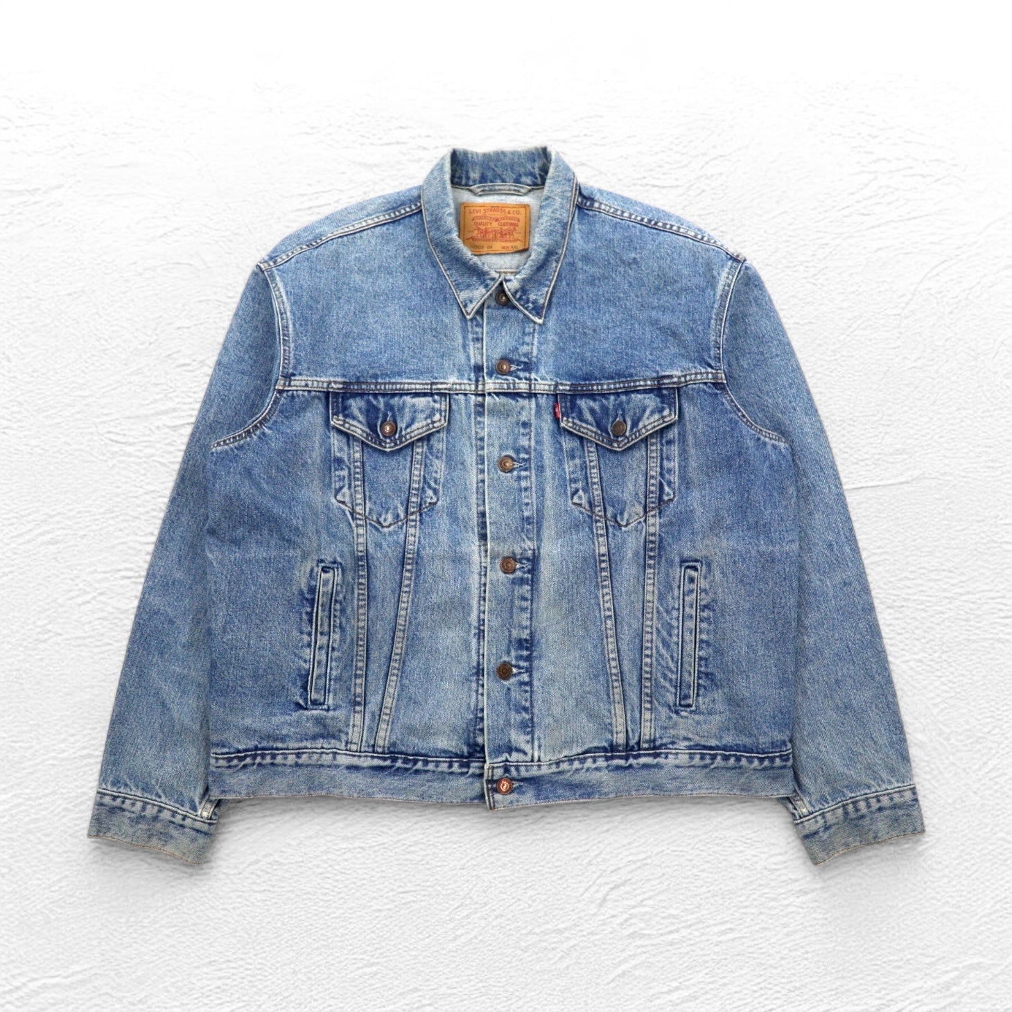 Levi's Made in Croatia Anni '90 Modello Euro 70503 Giacca in denim G-Jean 2XL Indigo Blu