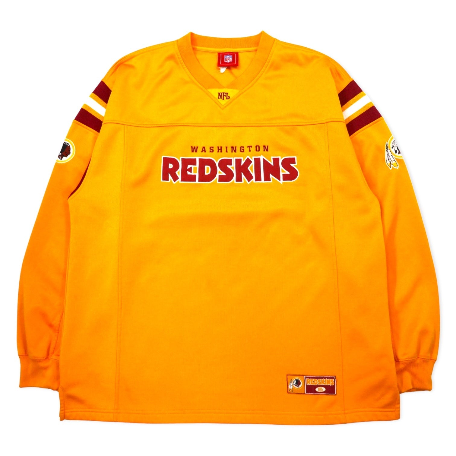 Maglia da gioco NFL, taglia XL, gialla, in poliestere, RED SKINS, taglia grande