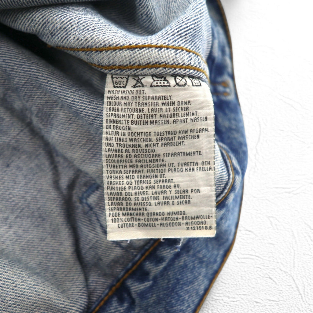 Levi's Made in Croatia Anni '90 Modello Euro 70503 Giacca in denim G-Jean 2XL Indigo Blu