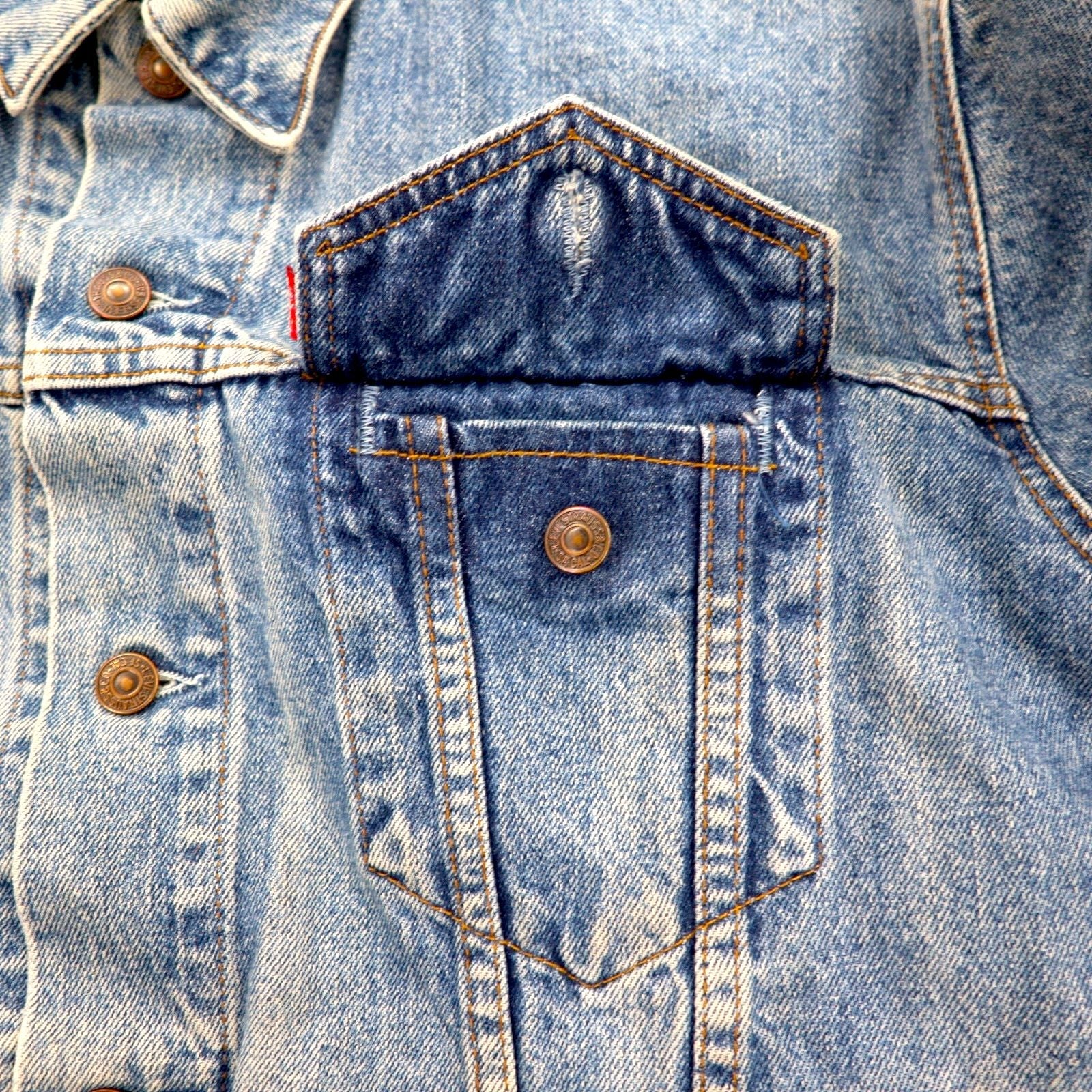 Levi's Made in Croatia Anni '90 Modello Euro 70503 Giacca in denim G-Jean 2XL Indigo Blu