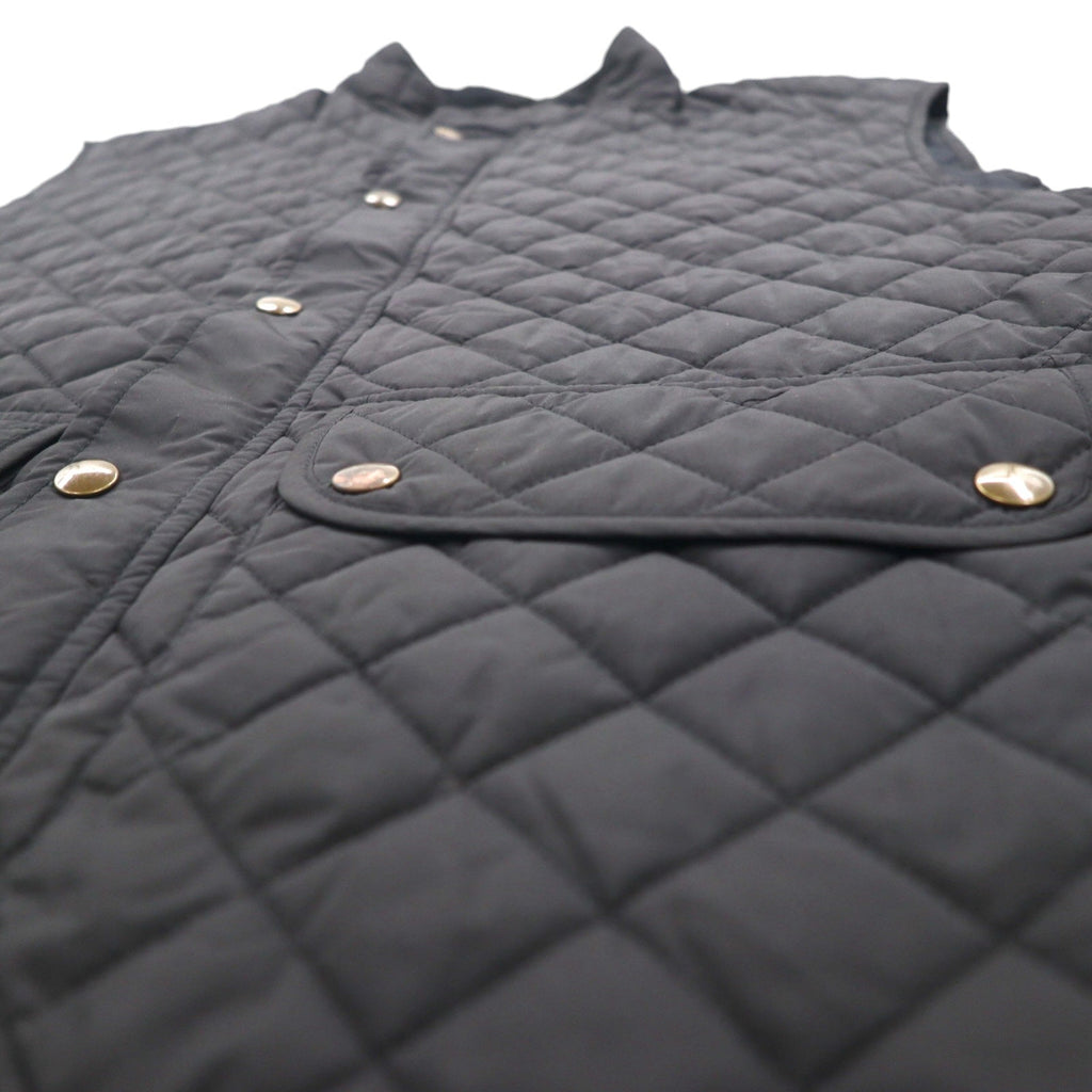 BELSTAFF キルティング ベスト 2XL ブラック 中綿 スナップボタン フラップポケット Gold Label