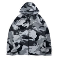 NIKE ドライフィット フルジップパーカー L グレー カモフラ ポリエステル スウォッシュロゴ Dry Camo Graphic Full-zip Hoodie Jacket DRI-FIT BV2718-077
