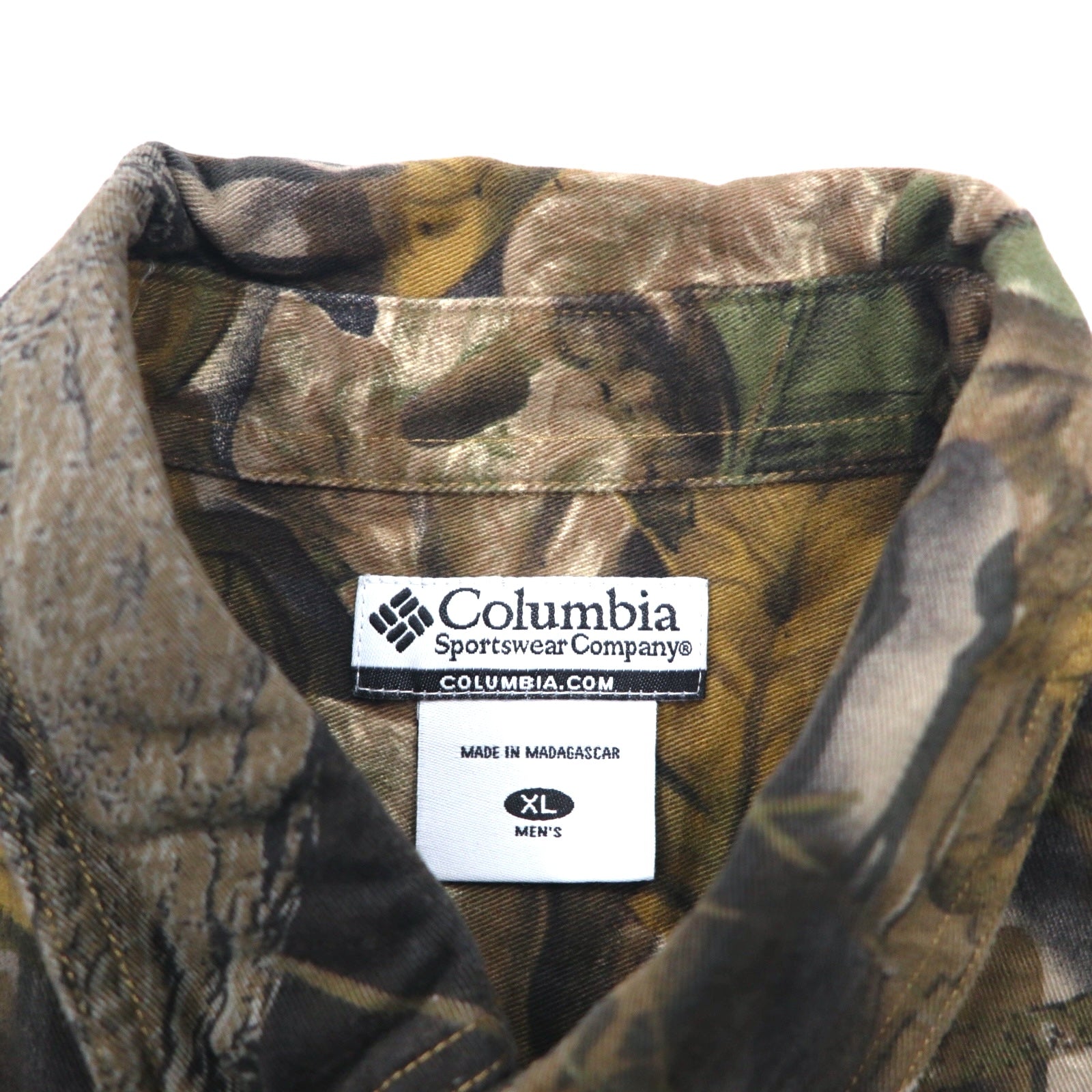 Columbia camicia button-down RealTree Camo XL Kaki cotone MOSSY OAK taglia grande