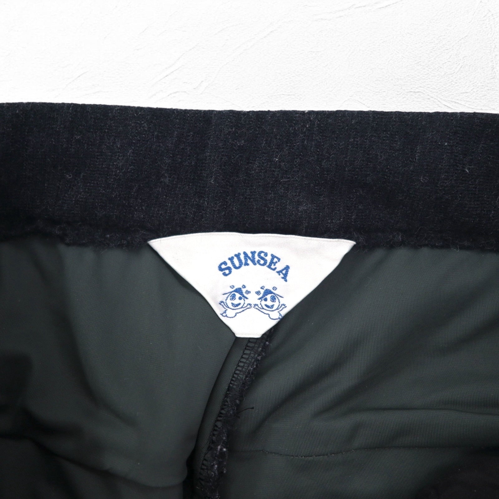 SUN SEA Free Market Pants - Pantaloni facili in maglia L grigio, made in Japan