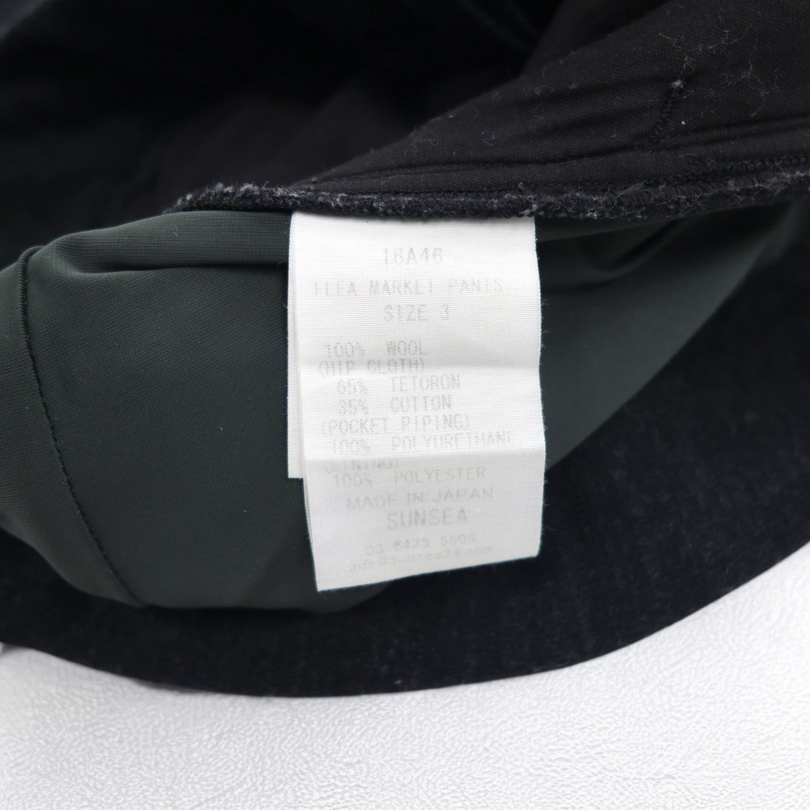 SUN SEA Free Market Pants - Pantaloni facili in maglia L grigio, made in Japan