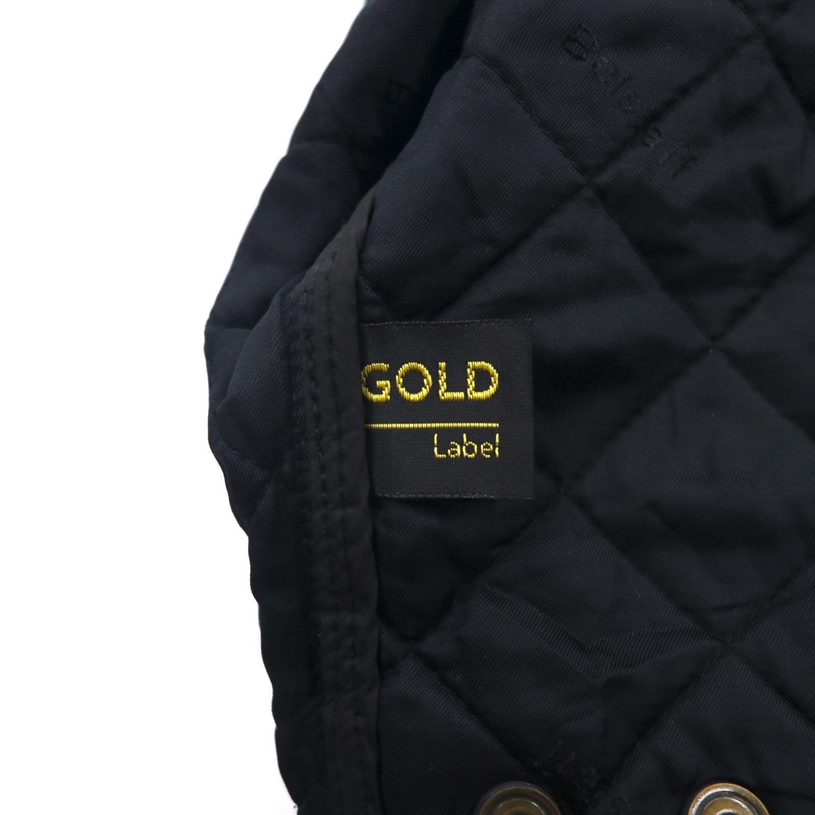 BELSTAFF キルティング ベスト 2XL ブラック 中綿 スナップボタン フラップポケット Gold Label