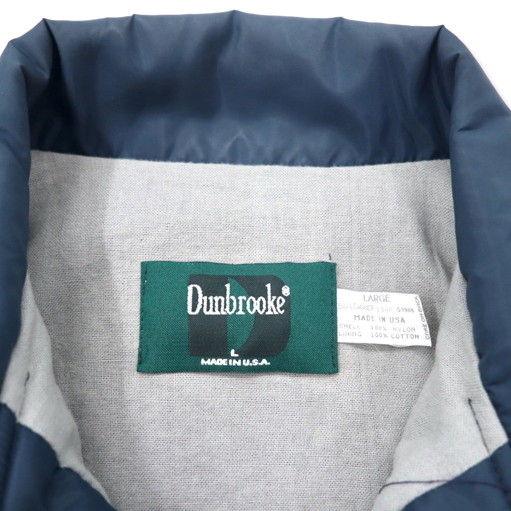 Giacca Coach Dunbrooke USA, anni '90, taglia L, blu navy, in nylon, USS DAVISON