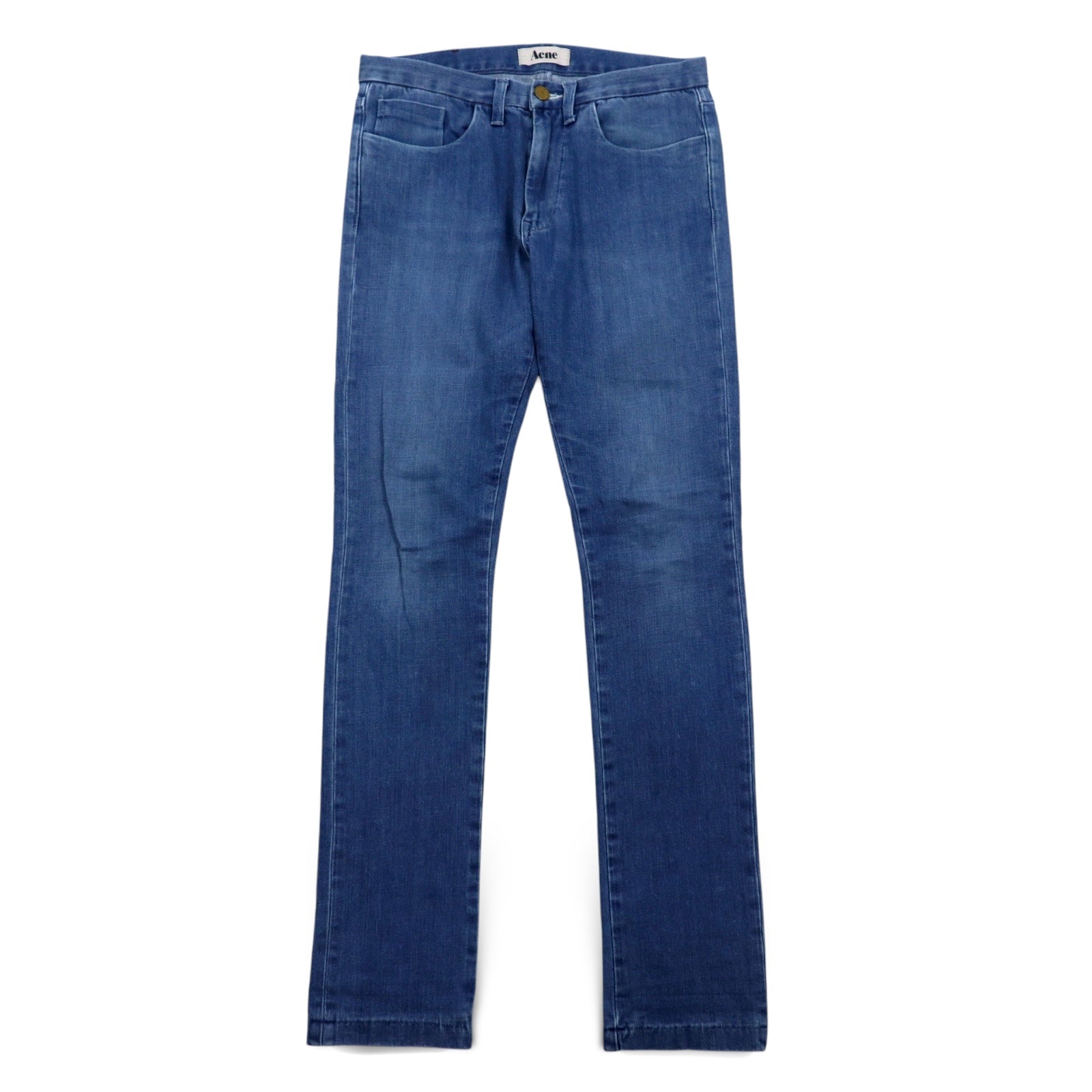 Acne jeans skinny elasticizzati M indaco blu cotone made in Turchia