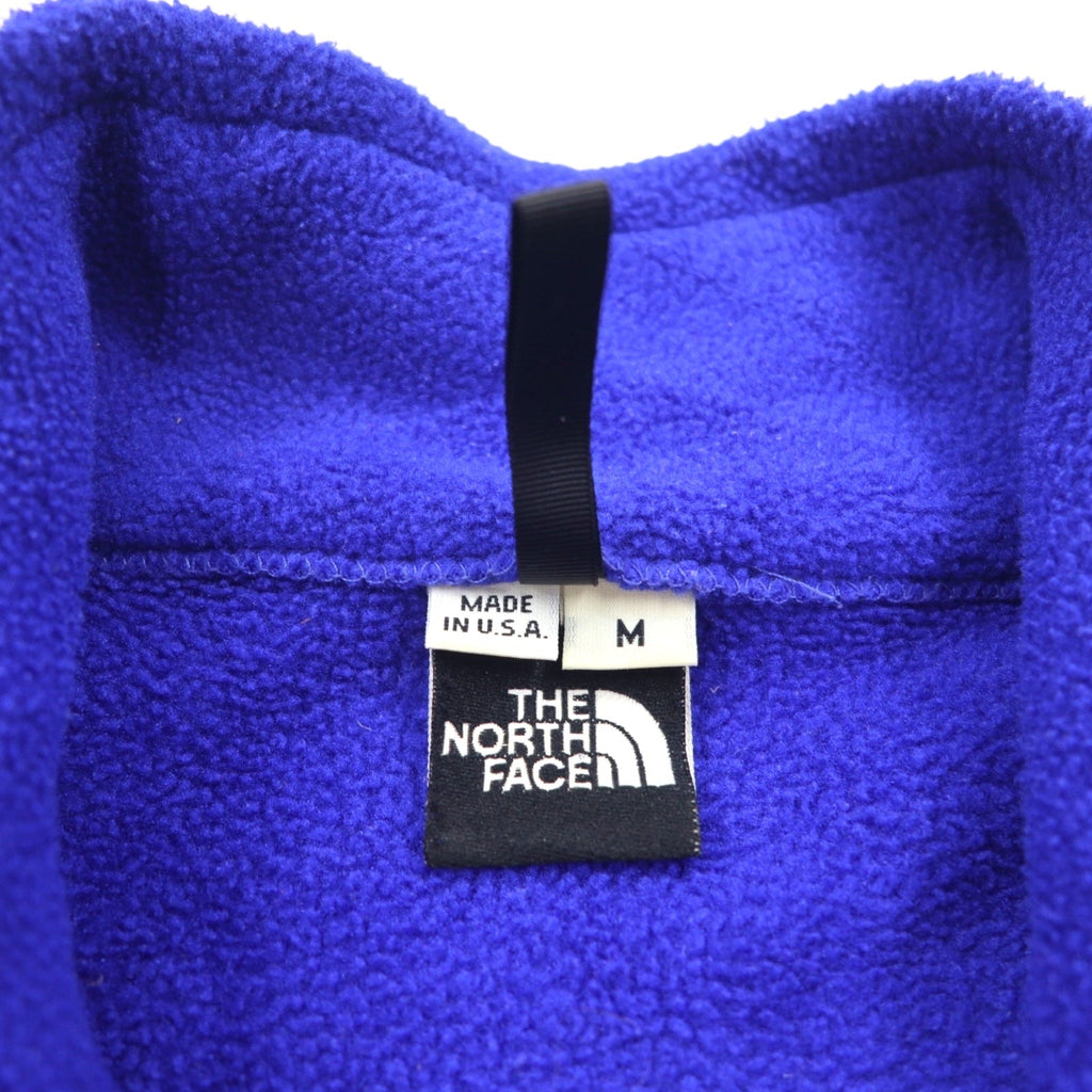 THE NORTH FACE 90年代 USA製 ポーラテック POLARTEC フリースジャケット M ブルー ジップポケット