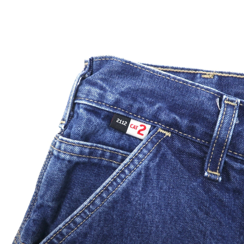 carhartt FR デニム ペインターパンツ 34 ブルー コットン CAT2 FRB13-DNM メキシコ製