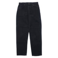 Levi's Made in Canada Euro Levi's Black Denim Pants Tapered 34 Cotton Zipper Fly Orange Tab Button back 212 50634 0319