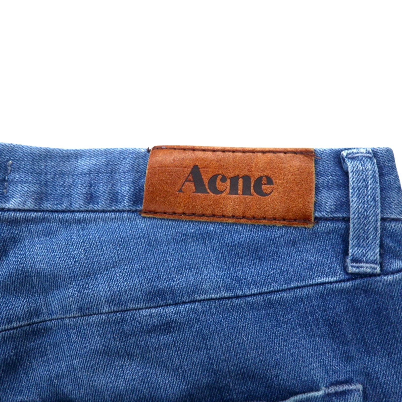 Acne jeans skinny elasticizzati M indaco blu cotone made in Turchia