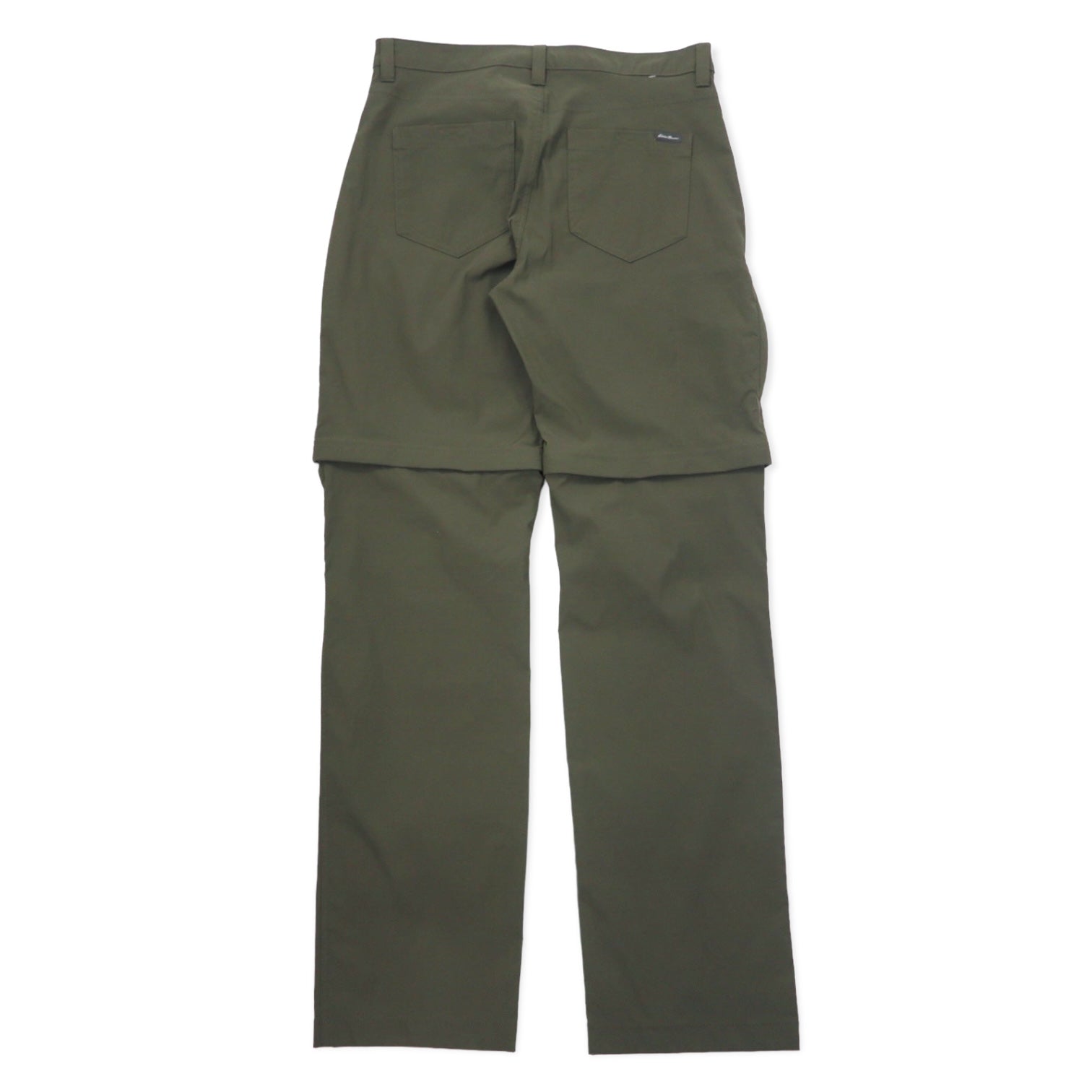 Eddie Bauer 2WAY Convertible Tech Pants Climbing Pants 32 Khaki Nylon 1537466 Prodotto in Sri Lanka