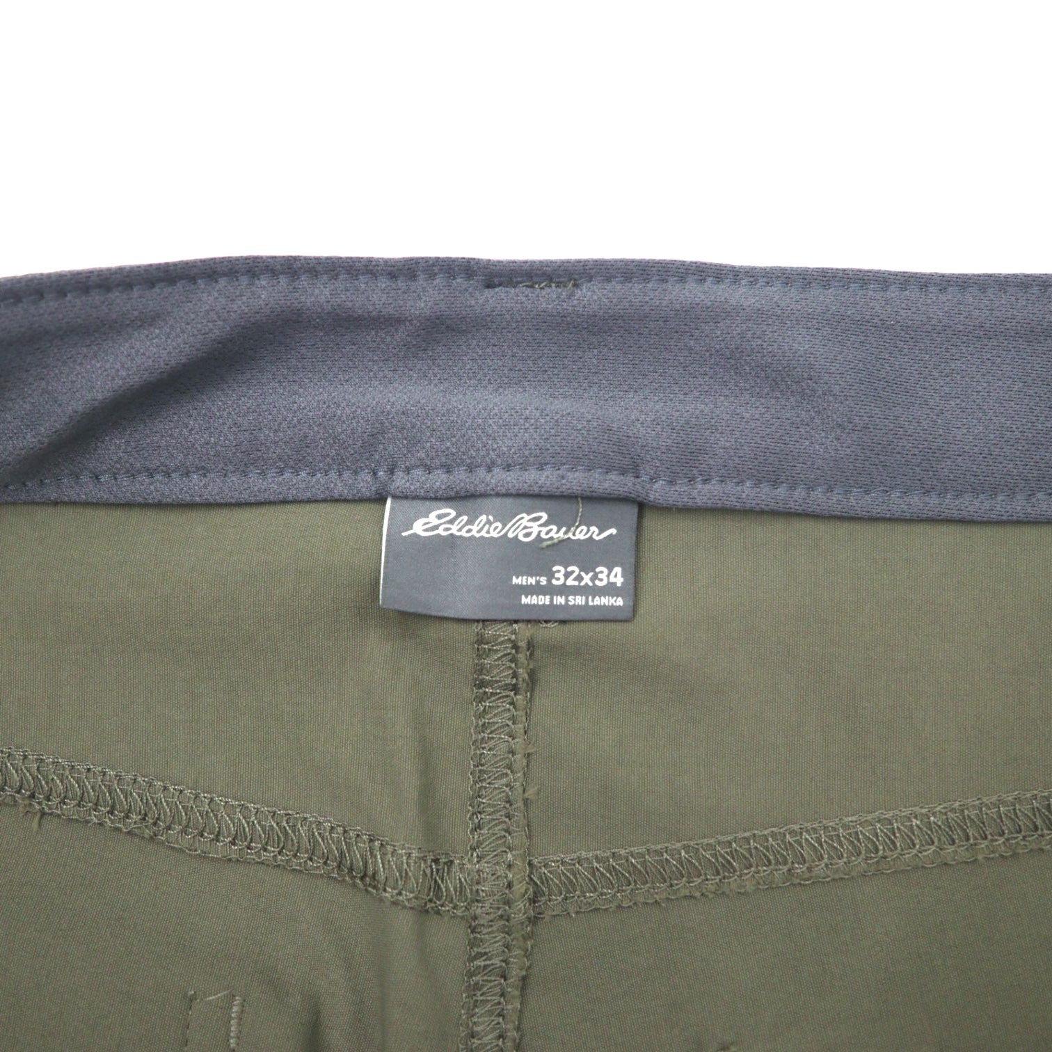 Eddie Bauer 2WAY Convertible Tech Pants Climbing Pants 32 Khaki Nylon 1537466 Prodotto in Sri Lanka