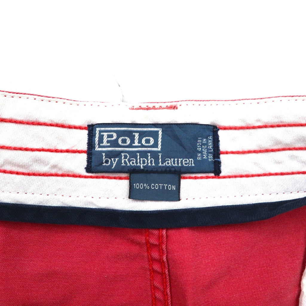 Polo by Ralph Lauren Pantaloncini cargo larghi Polo Chino anni '90 XL in cotone rosa