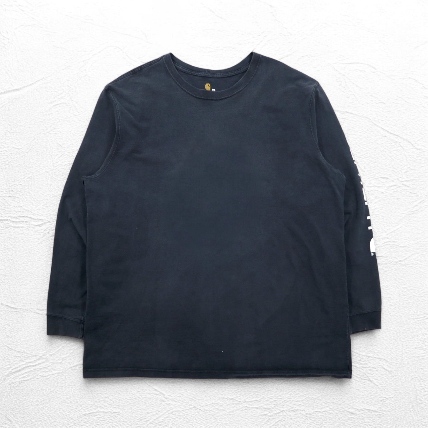 Carhartt T-shirt a maniche lunghe, taglia 3XL, vestibilità originale, colore nero, cotone, taglia grande