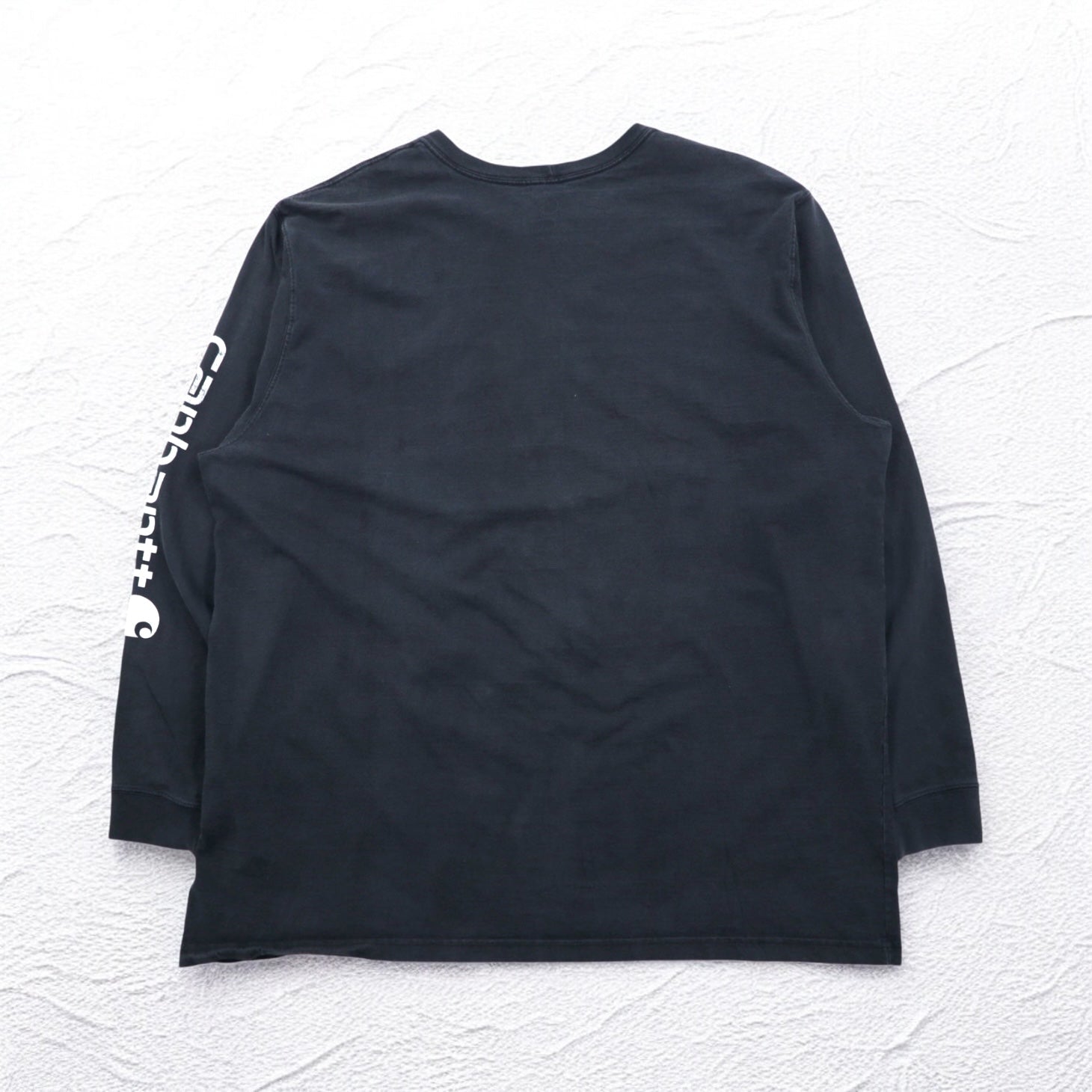 Carhartt T-shirt a maniche lunghe, taglia 3XL, vestibilità originale, colore nero, cotone, taglia grande