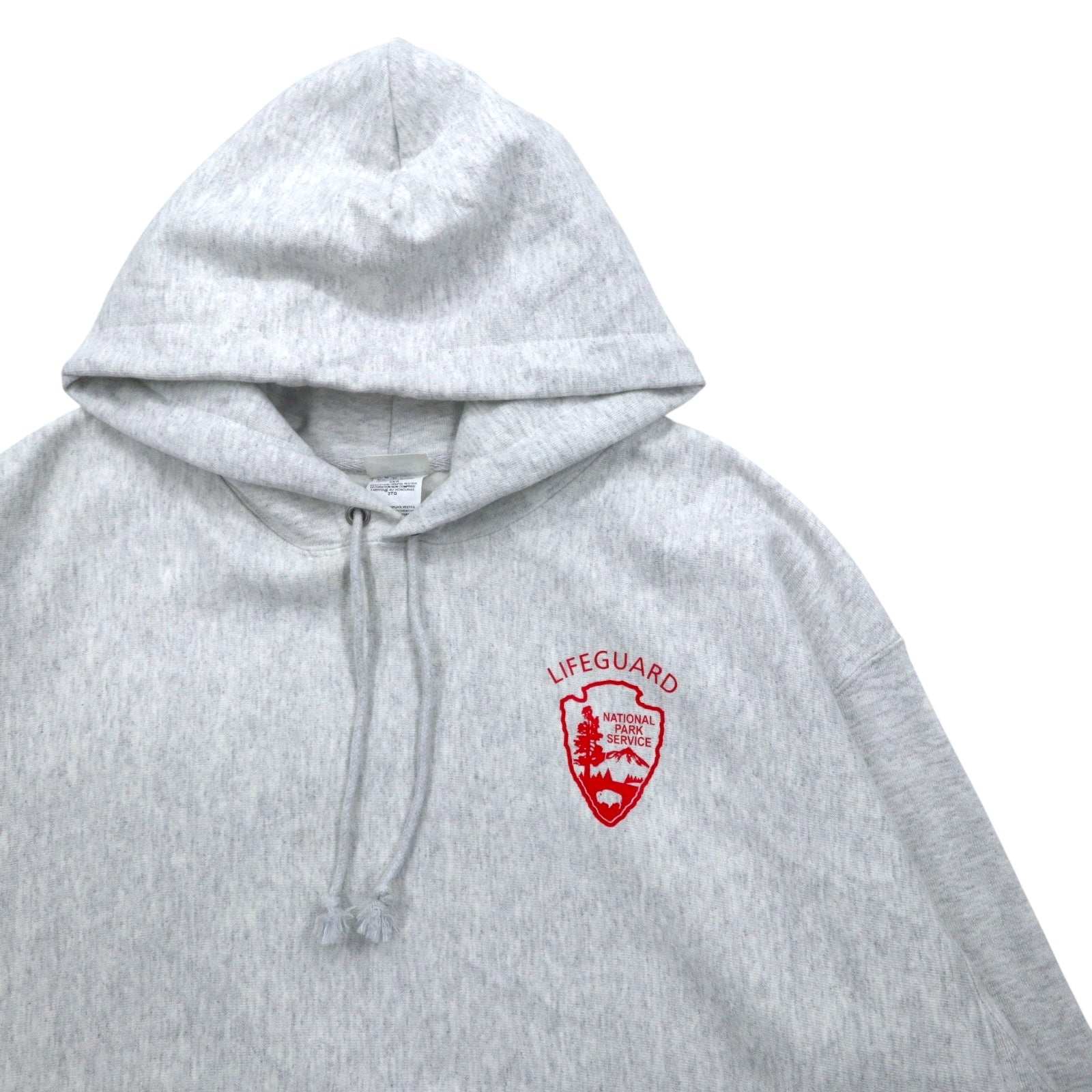 Champion リバースウィーブ REVERSE WEAVE プルオーバー パーカー 2XL グレー LIFEGUARD 裏起毛 青単タグ 復刻 ビッグサイズ
