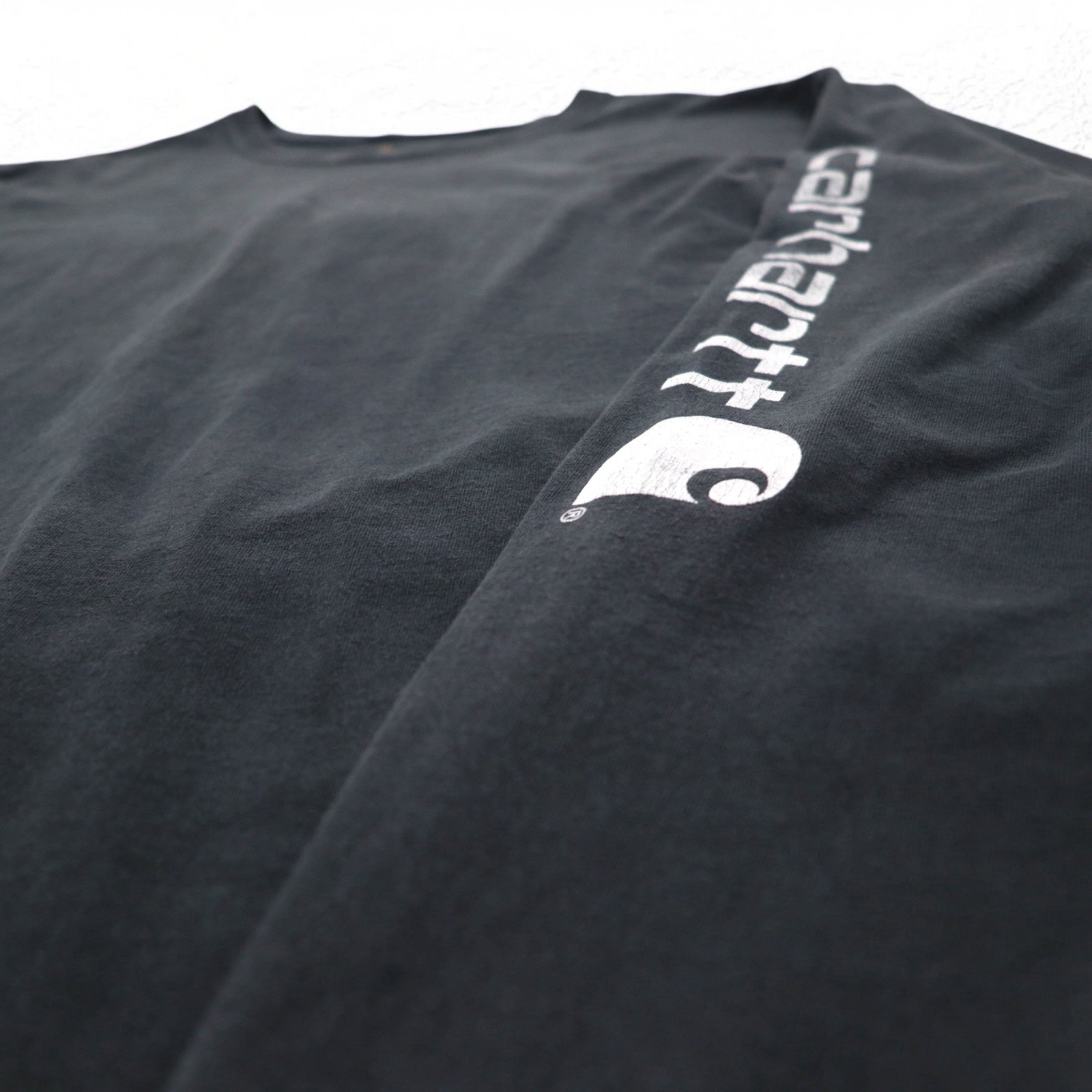 Carhartt T-shirt a maniche lunghe, taglia 3XL, vestibilità originale, colore nero, cotone, taglia grande