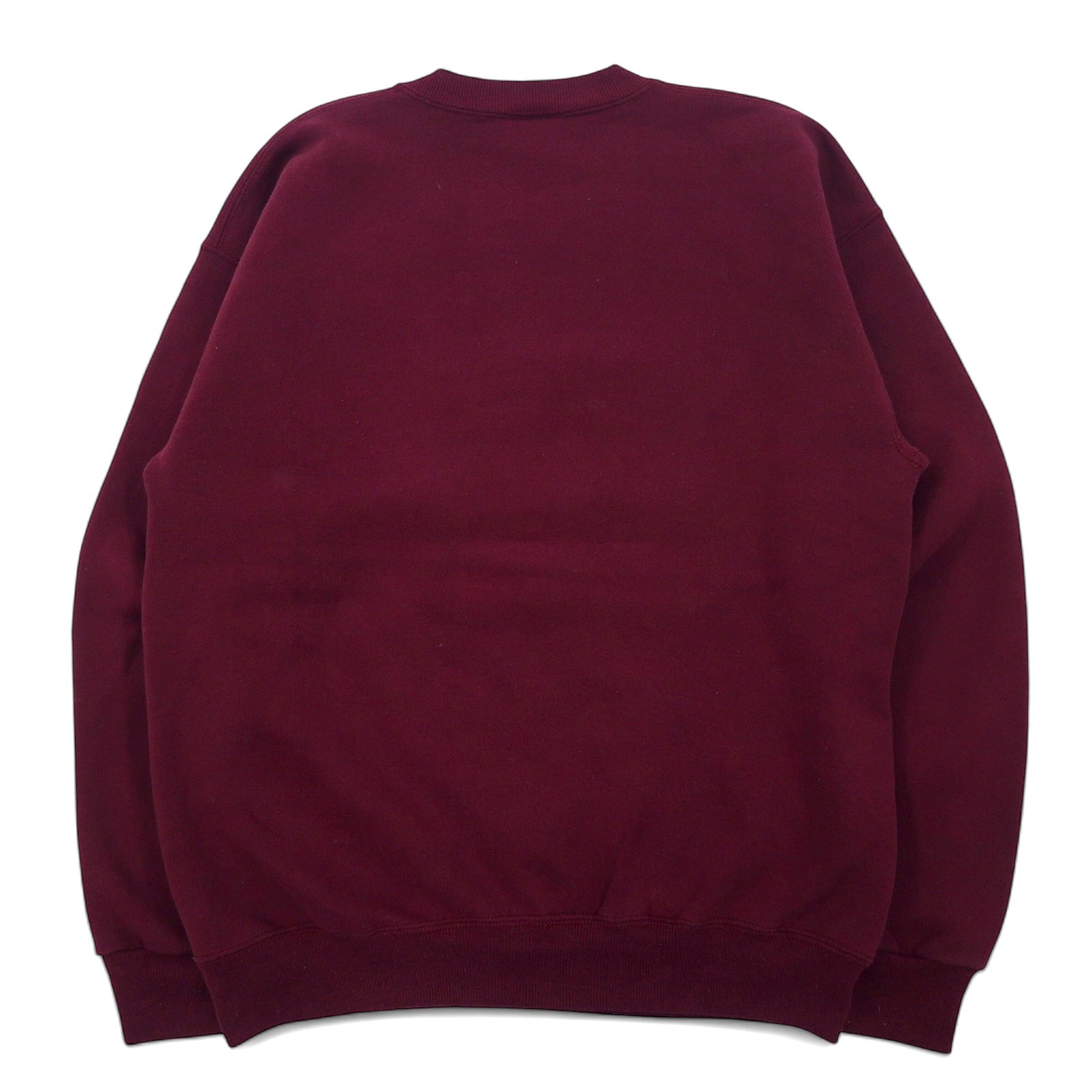 JAN SPORT Made in USA anni '90 Stampa College Felpa L Bordeaux Cotone HESSTON COLLEGE