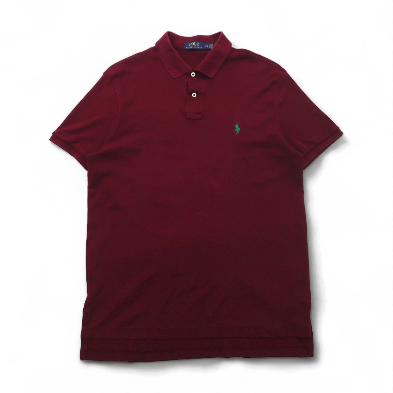 POLO RALPH LAUREN Polo L Bordeaux Cotone Ricamo Small Pony
