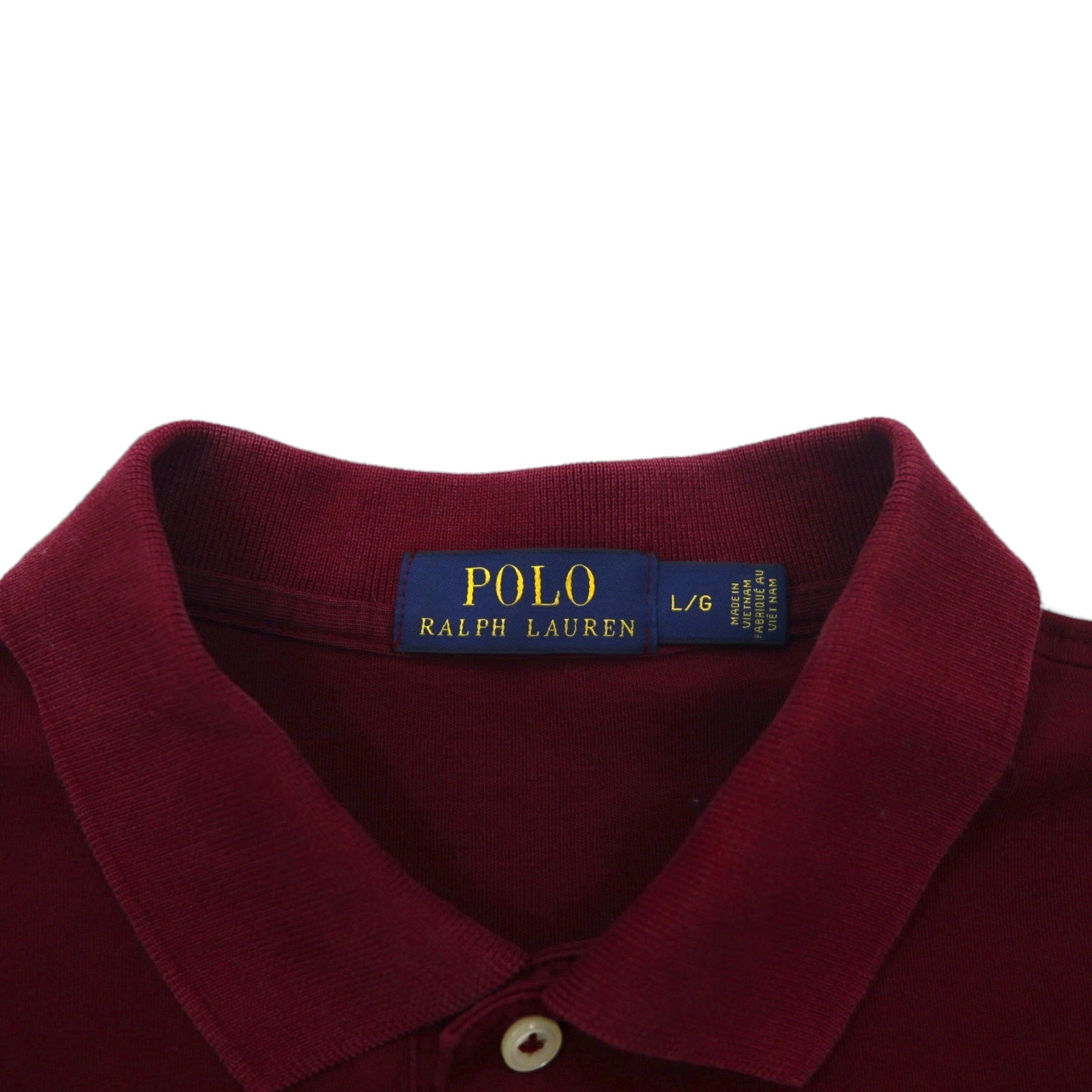 POLO RALPH LAUREN Polo L Bordeaux Cotone Ricamo Small Pony