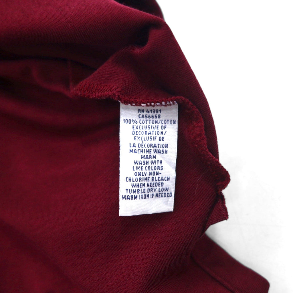 POLO RALPH LAUREN Polo L Bordeaux Cotone Ricamo Small Pony