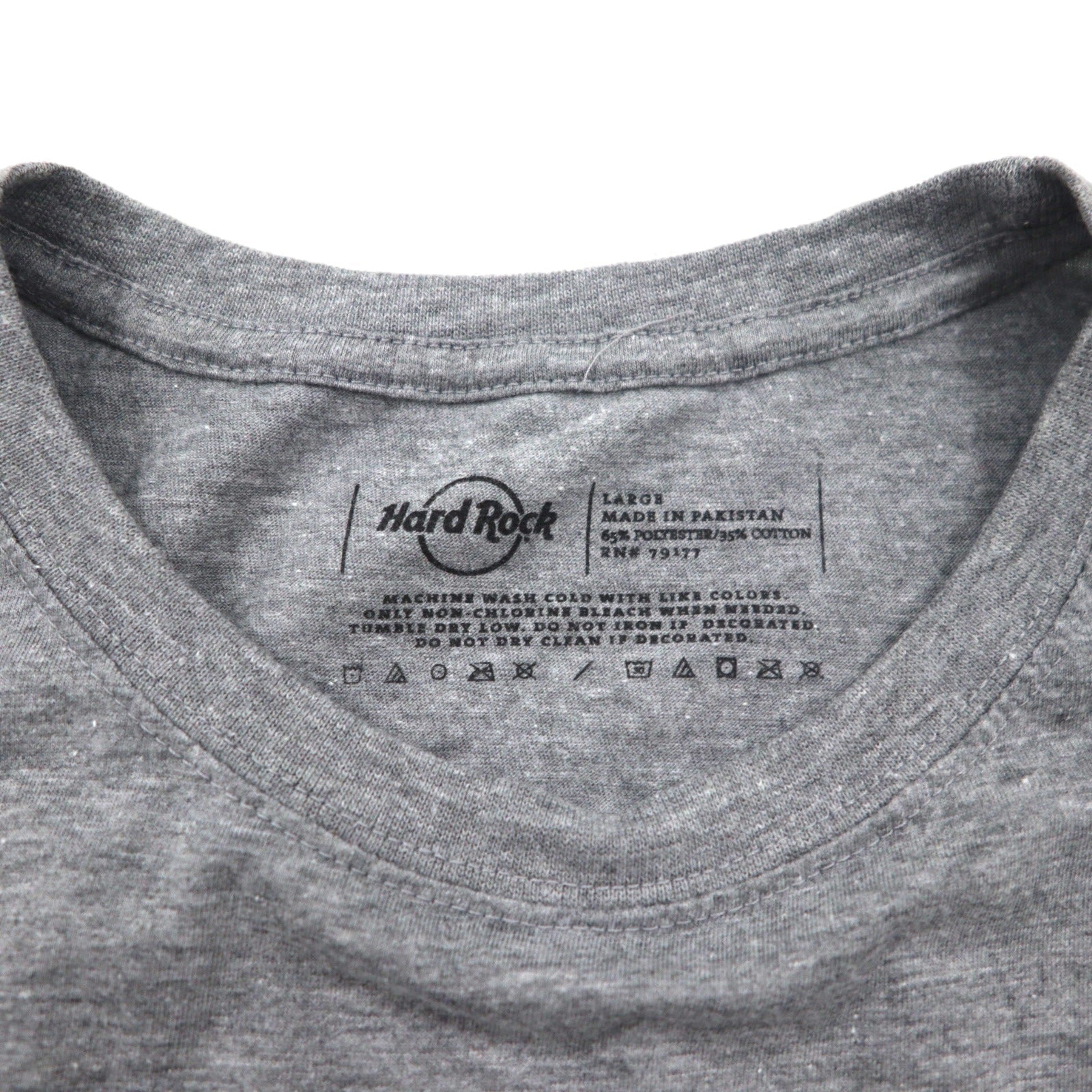 Hard Rock CAFE レコード プリント Tシャツ L グレー コットン UNITED WE ROCK