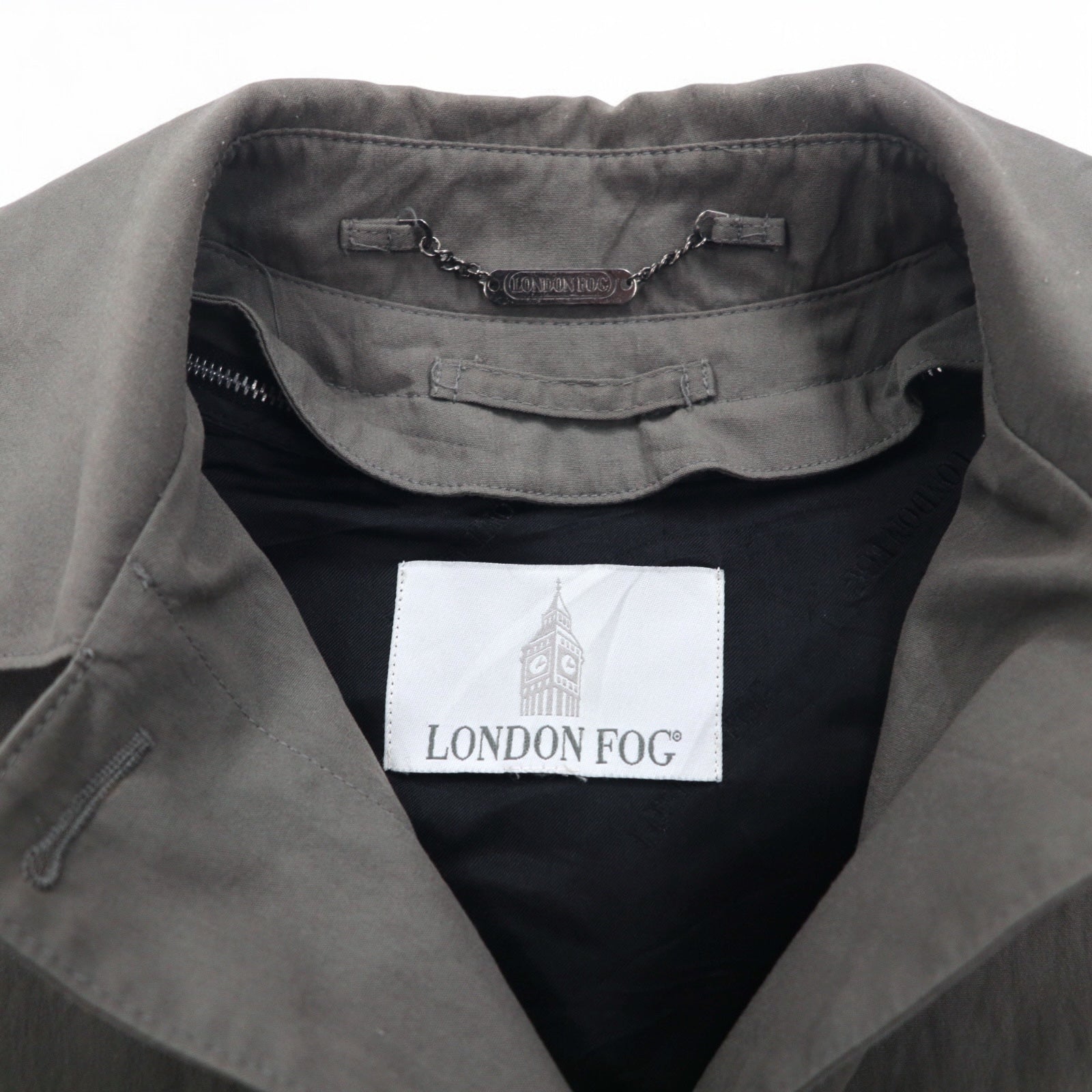 LONDON FOG Trench XL grigio poliestere cotone fodera rimovibile