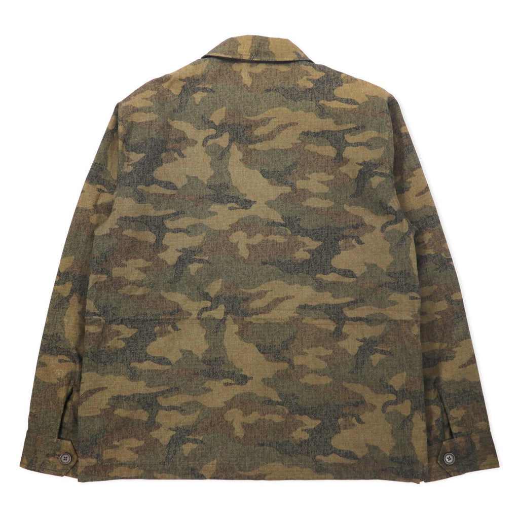 Stussy M-65 Field Jacket M Cachi Camouflage Cotone Coulisse