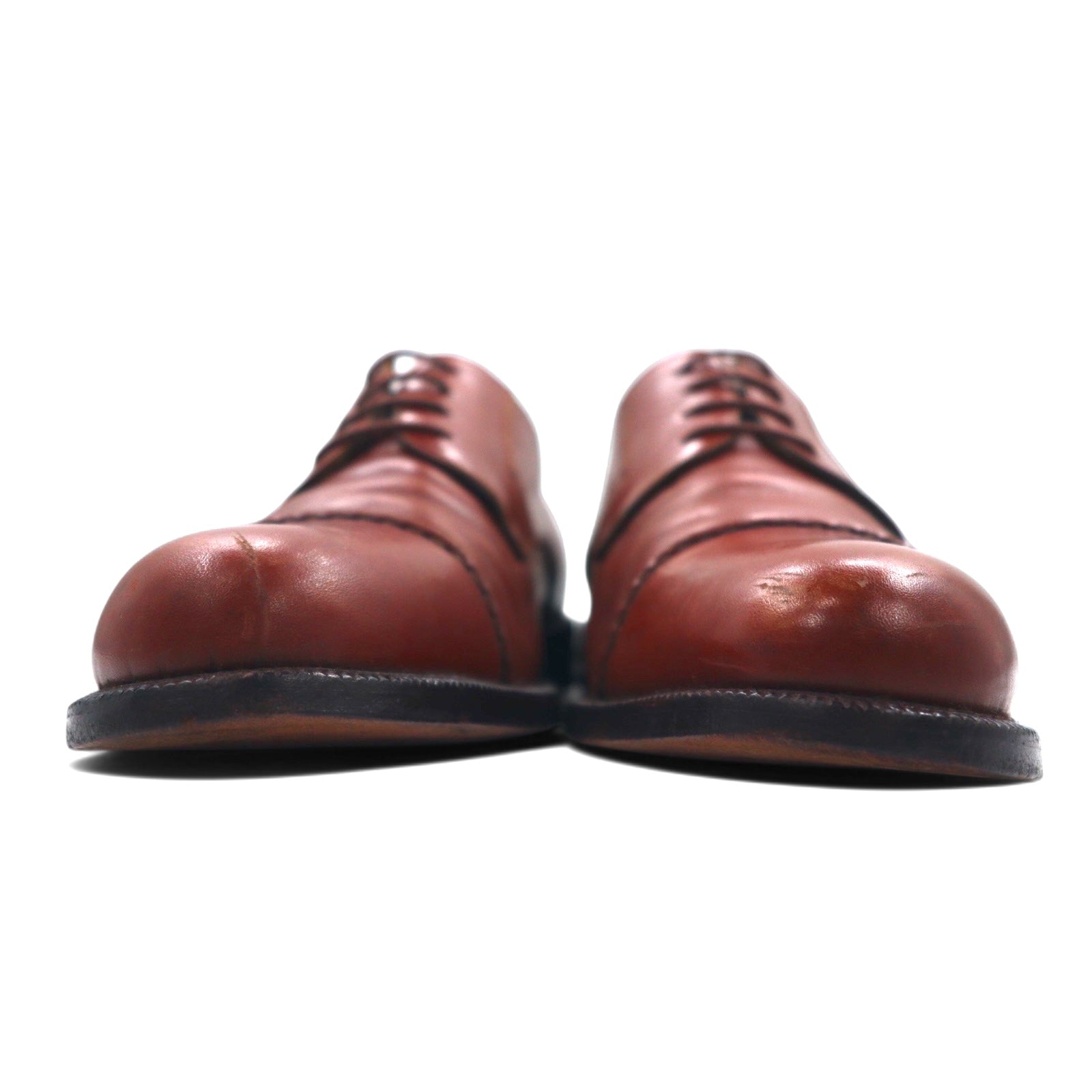 DAVID EDEN Scarpe eleganti francesine con punta liscia 27.5cm Marroni in pelle