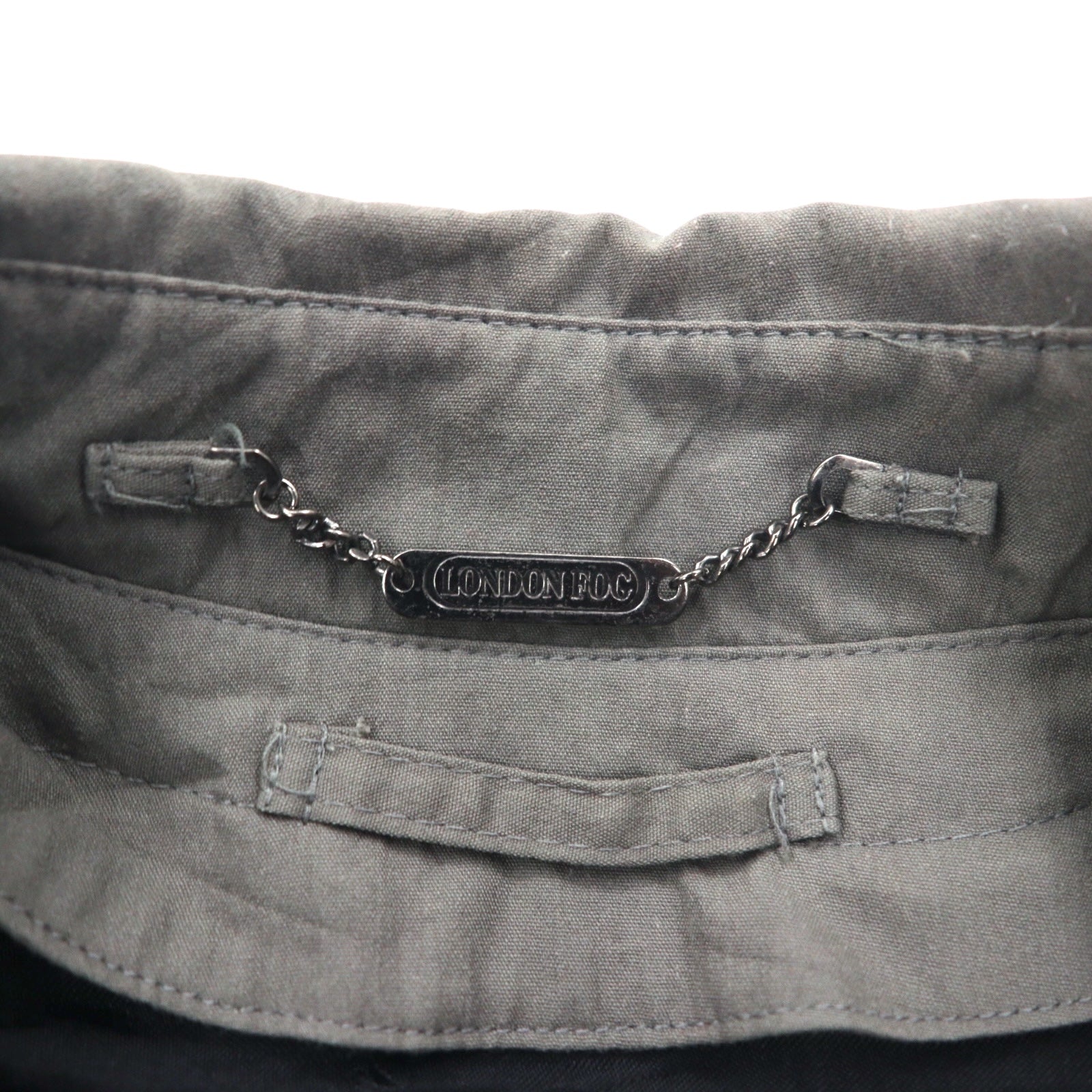LONDON FOG Trench XL grigio poliestere cotone fodera rimovibile
