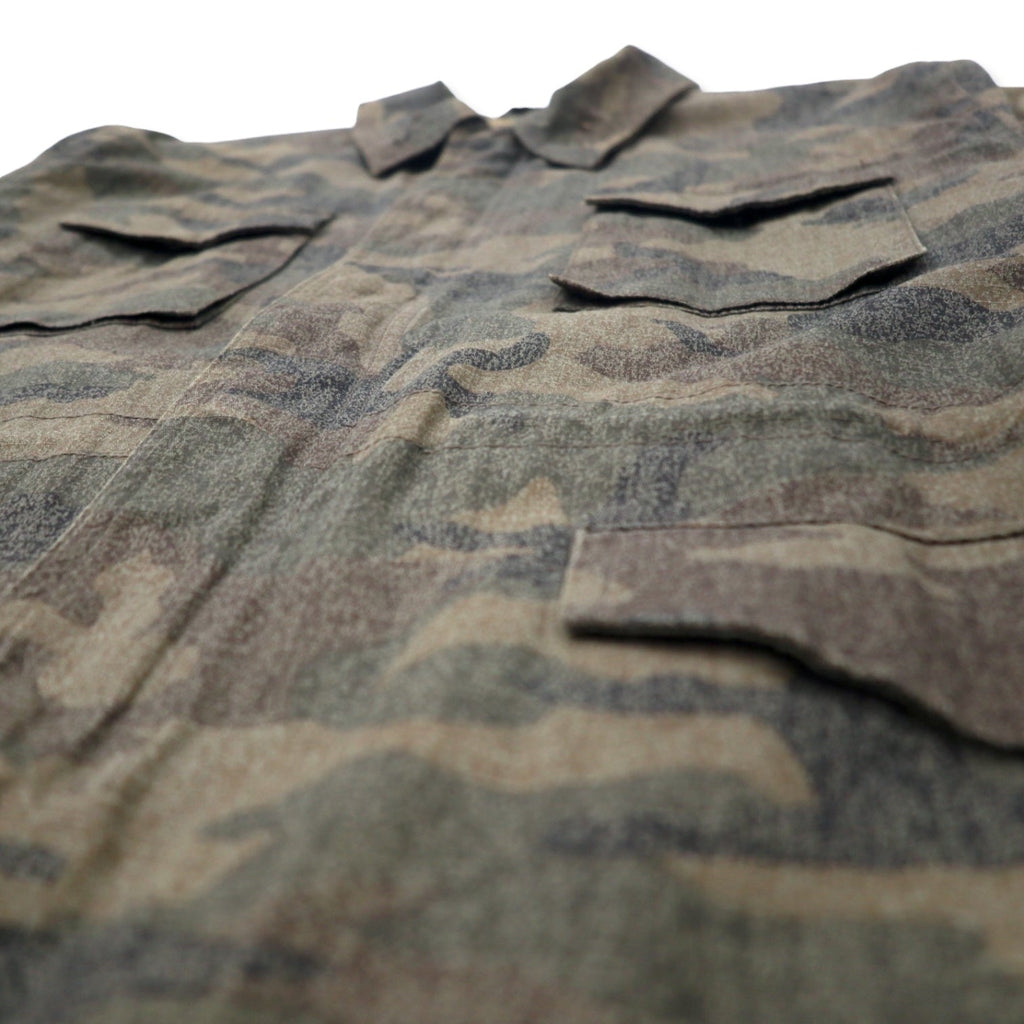 Stussy M-65 Field Jacket M Cachi Camouflage Cotone Coulisse