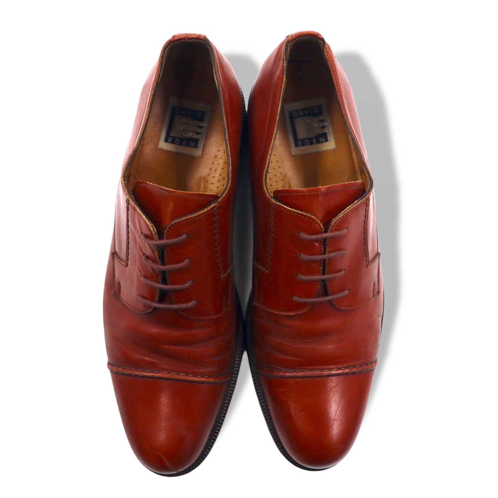 DAVID EDEN Scarpe eleganti francesine con punta liscia 27.5cm Marroni in pelle