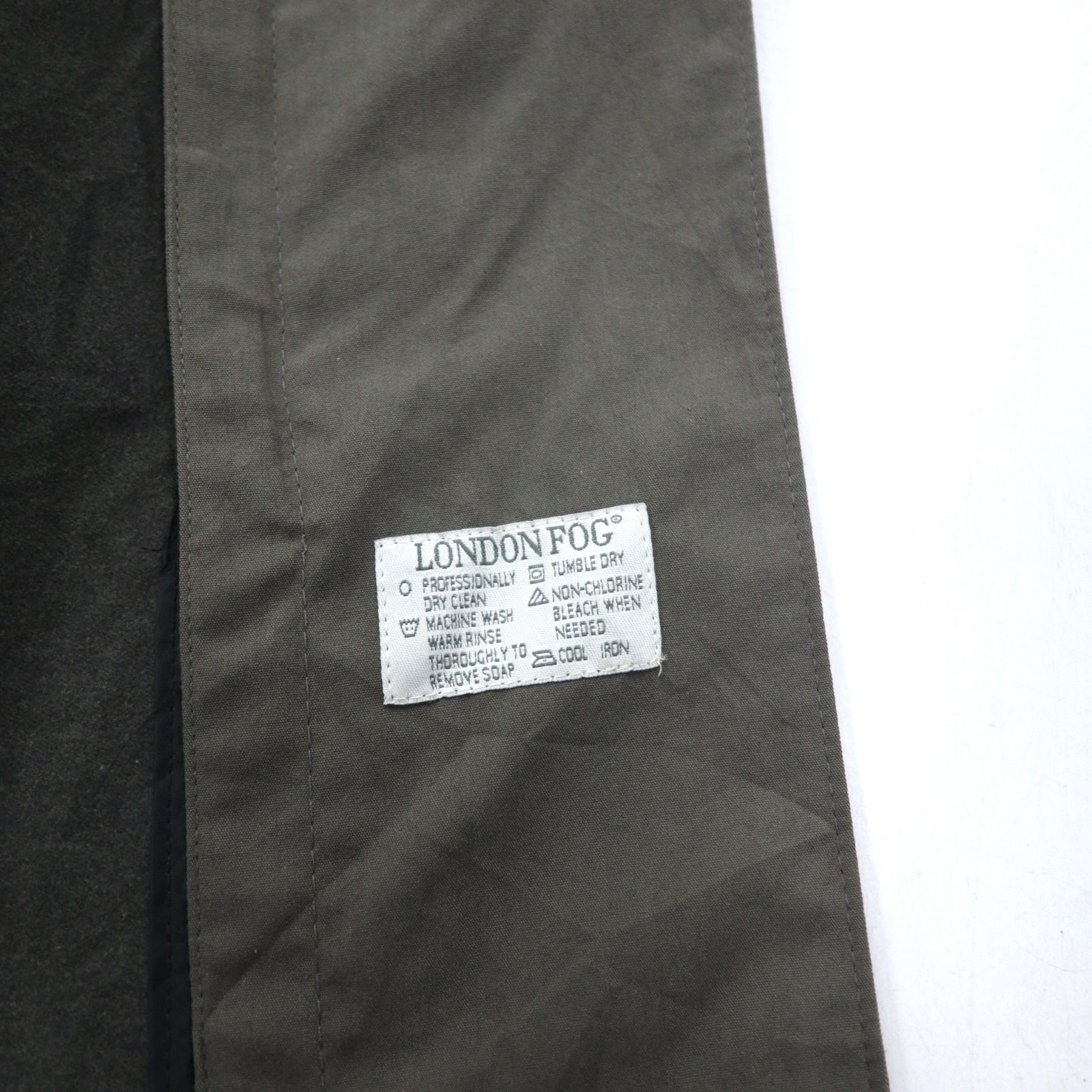 LONDON FOG Trench XL grigio poliestere cotone fodera rimovibile