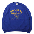 Felpa oversize JERZEES made in USA con stampa college, 2X, blu, in cotone felpato, ALFRED E. BEACH HIGH, anni '90